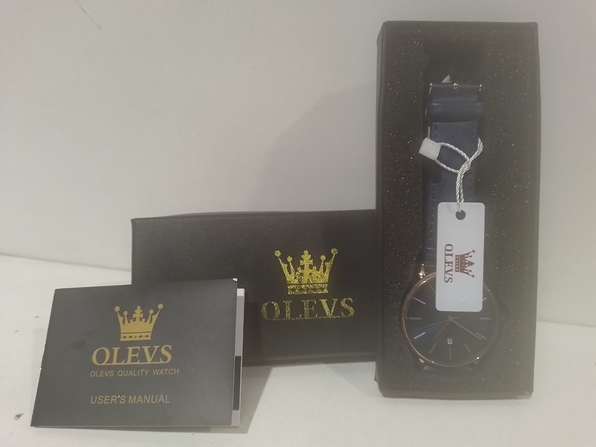 RRP £38.70 OLEVS Mens Wrist Watches Ultra Thin 6.5mm Minimalist - Image 2 of 2