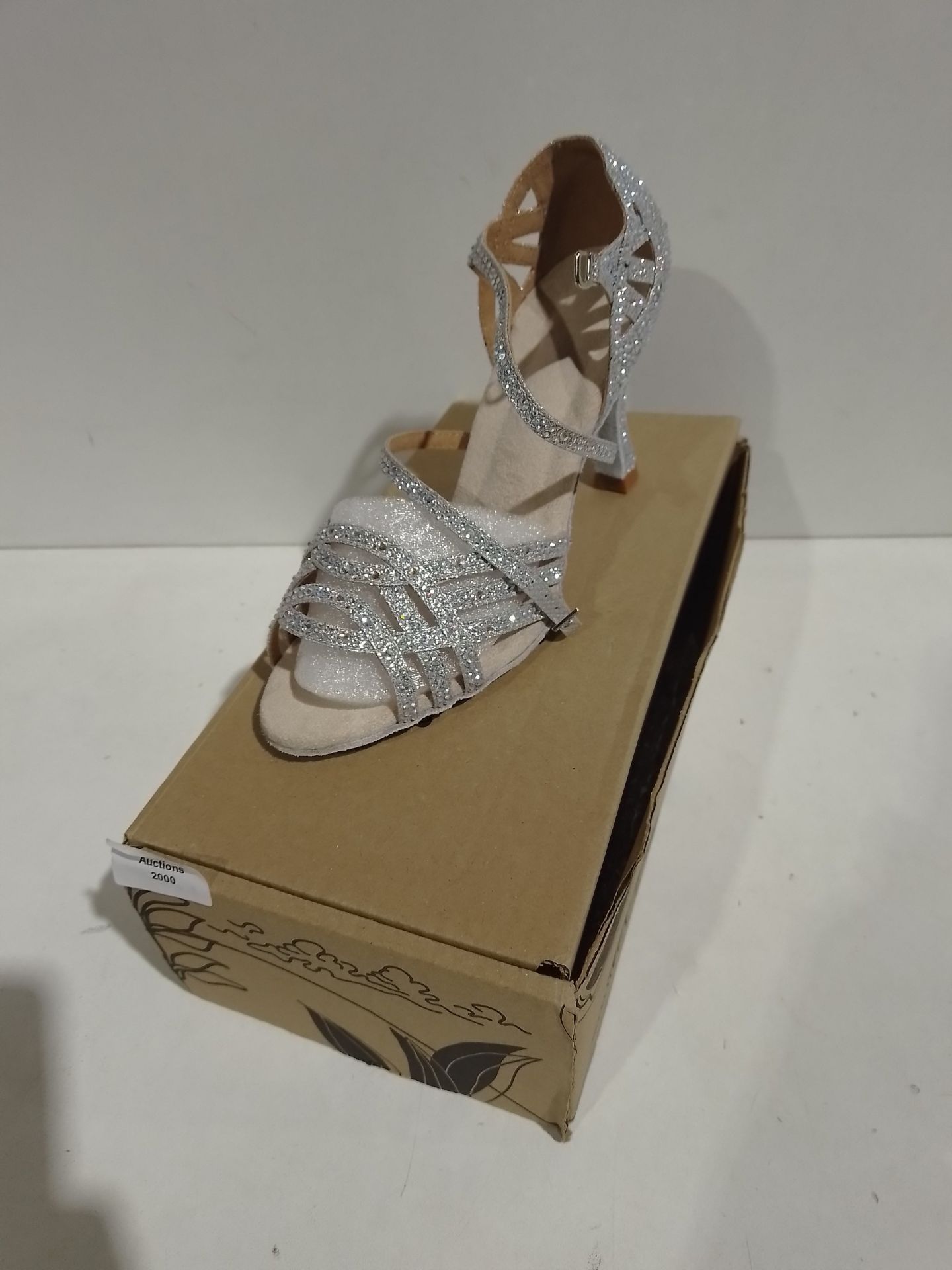 RRP £48.12 MINITOO Women's Ballroom Dance Shoes Glitter Rhinestones - Image 2 of 2