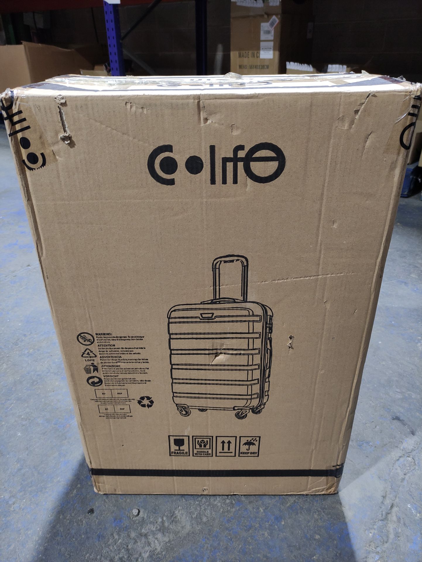 RRP £89.32 COOLIFE Suitcase Trolley Carry On Hand Cabin Luggage - Image 2 of 2
