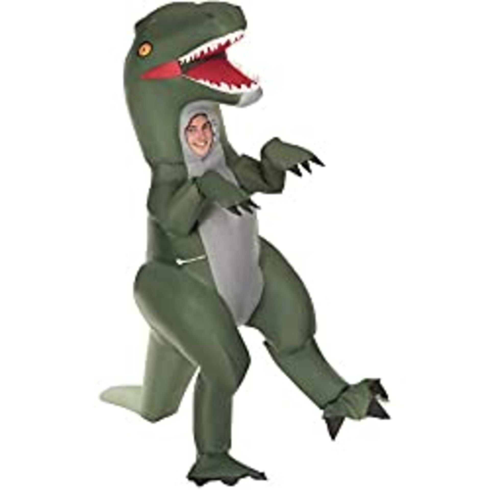 RRP £51.35 Morph Giant Inflatable Dinosaur Velociraptor Costume