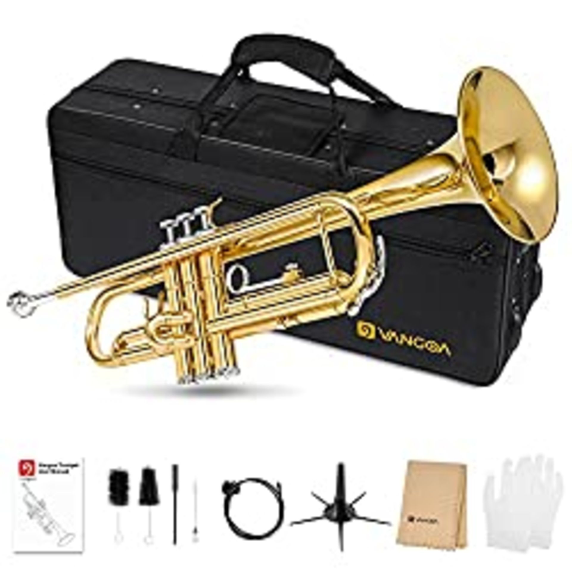 RRP £157.64 Vangoa Bb Standard Trumpet Set for Beginner