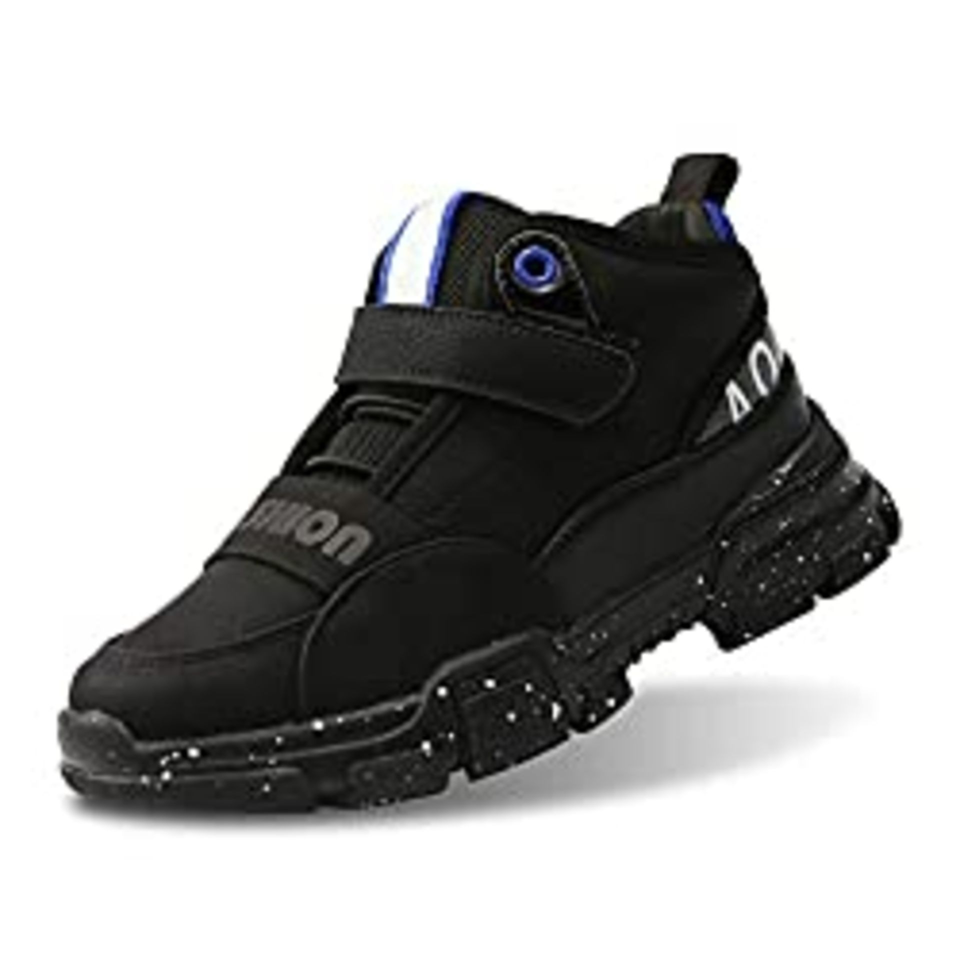 RRP £22.32 Apawwa Boys Trainers Black Boys Shoes Fashion Hook