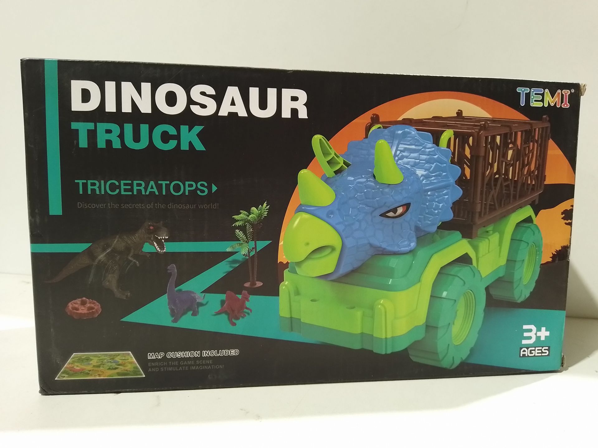 RRP £33.49 TEMI Dinosaur Truck Toy for Kids 3-5 Years Old - Image 2 of 2