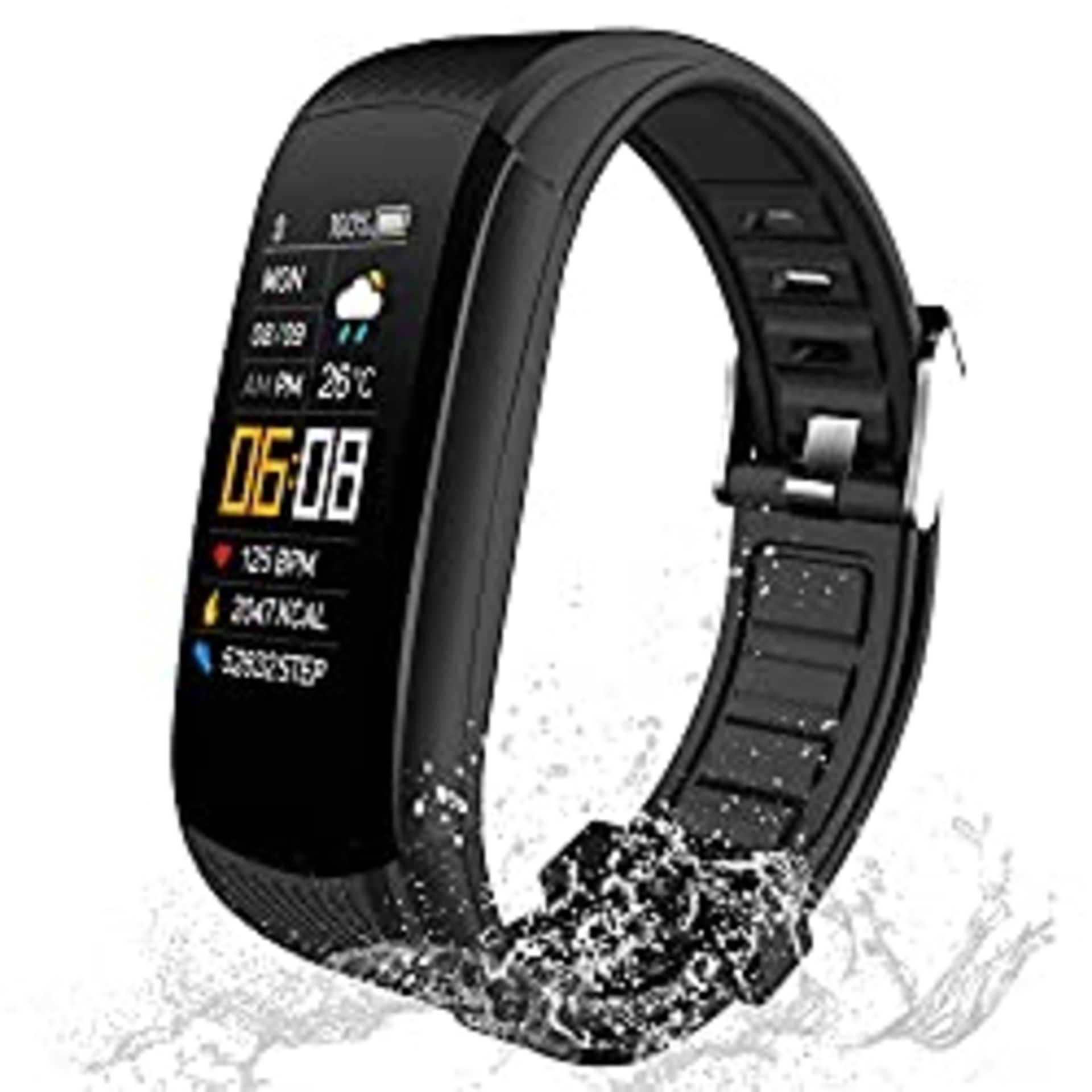 RRP £21.20 Fitness Tracker with Heart Rate Monitor