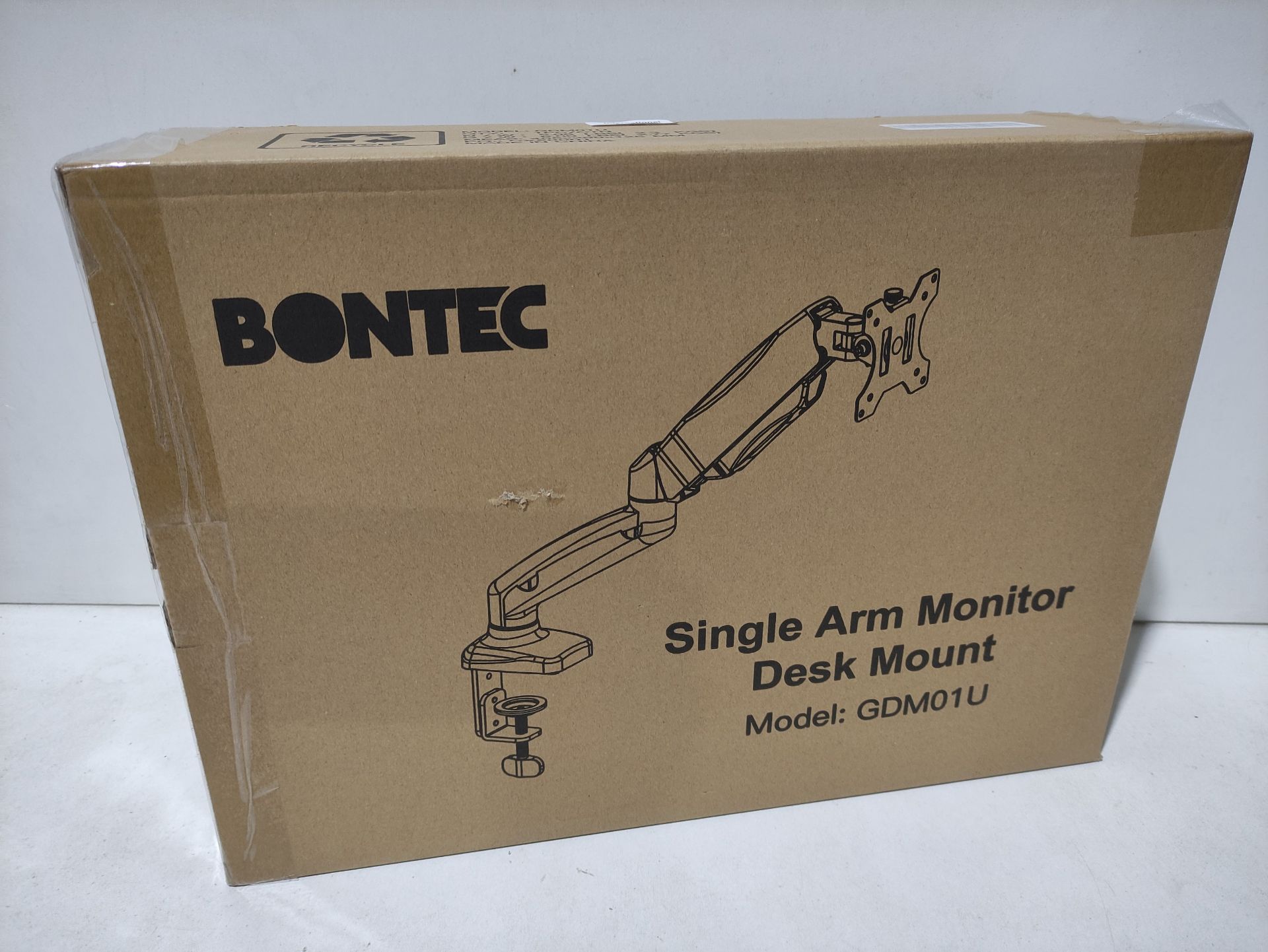 RRP £39.29 BONTEC Single Monitor Arm for 13-32 inch LED LCD Screens - Image 2 of 2