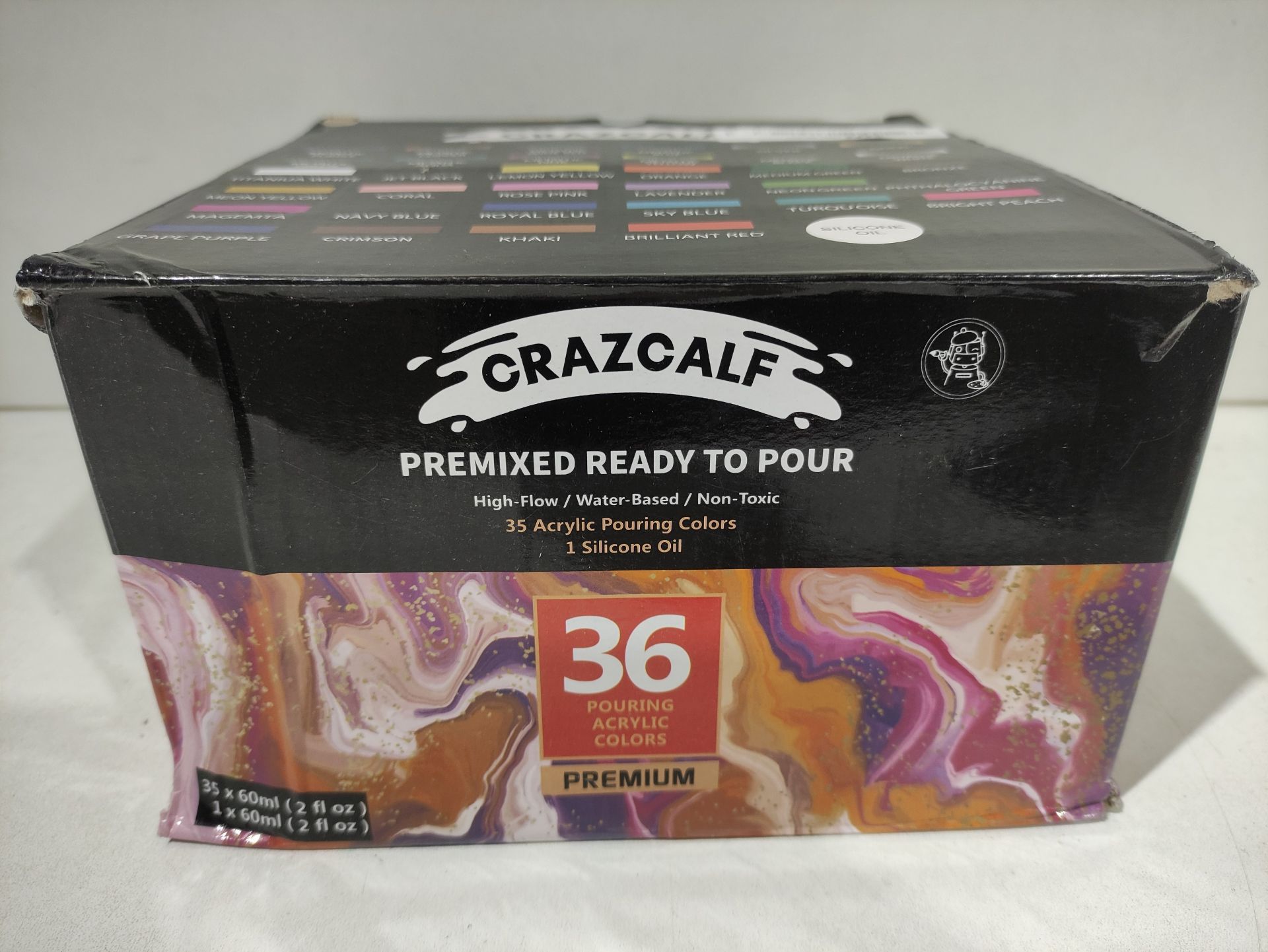 RRP £48.04 CrazCalf Acrylic Pouring Paint - Image 2 of 2