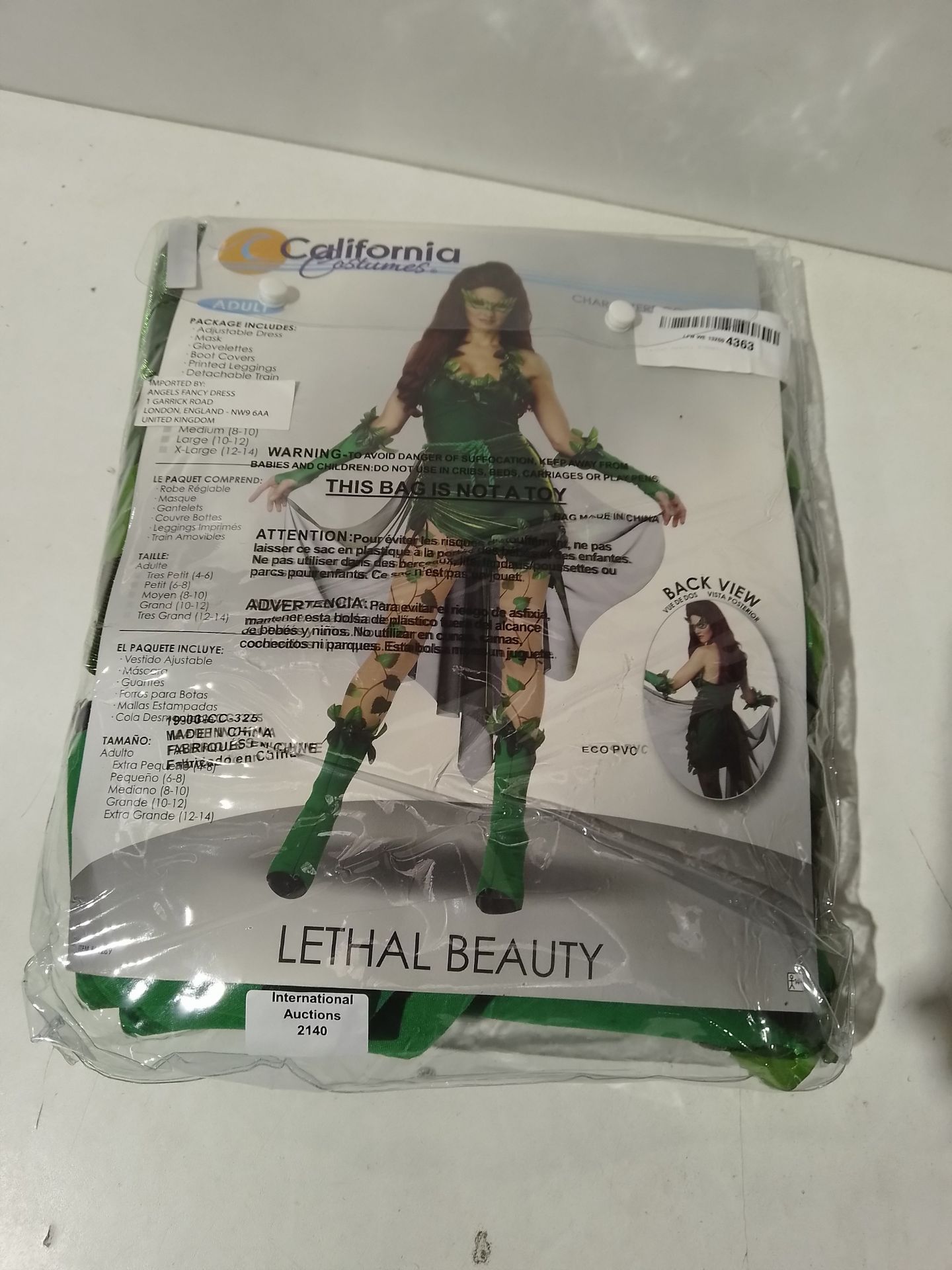 RRP £69.40 California Costumes 1289 Lethal Beauty Poison Ivy Adult-Sized Costume - Image 2 of 2