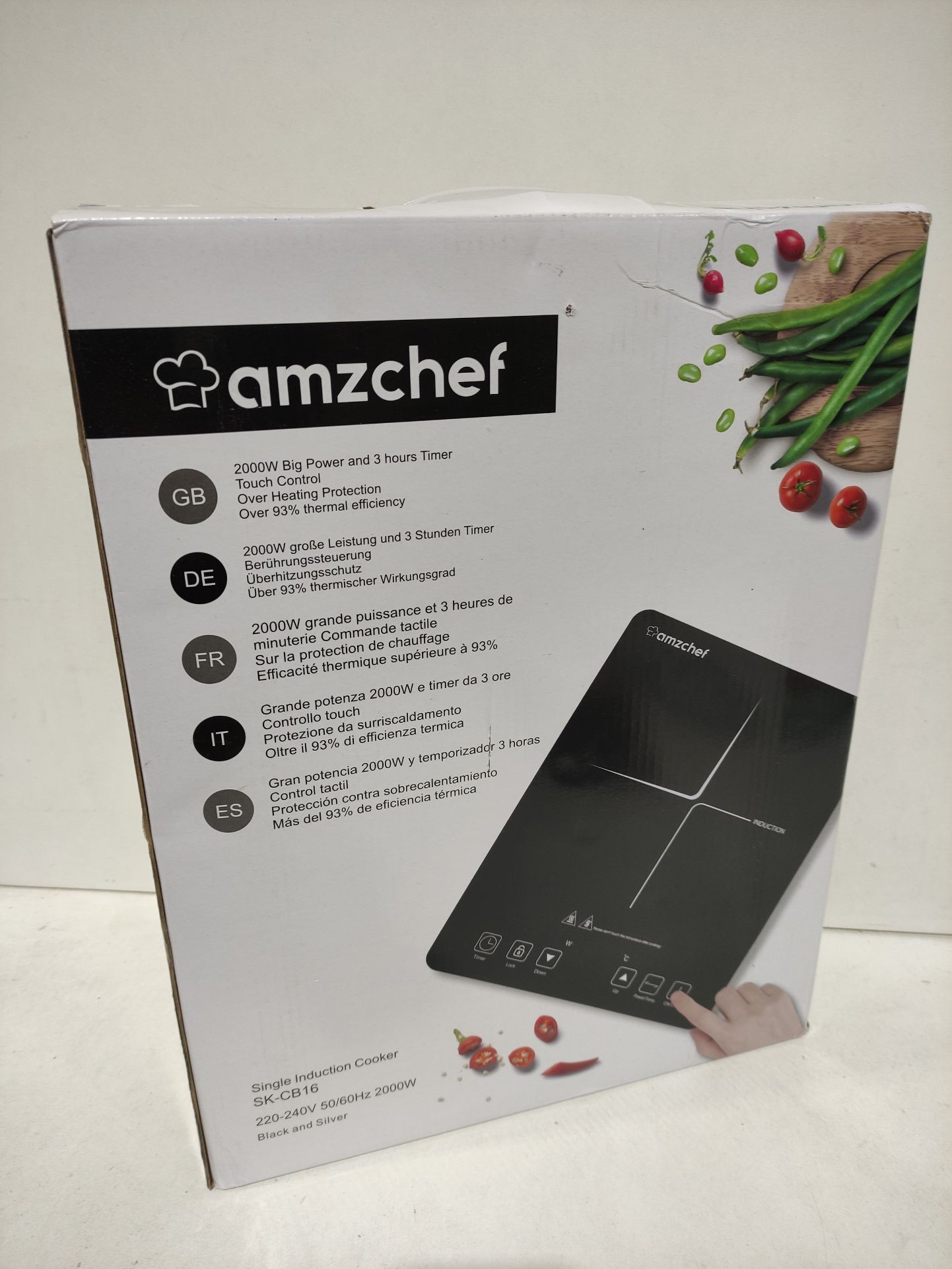 RRP £66.99 AMZCHEF Single Induction Cooker - Image 2 of 2