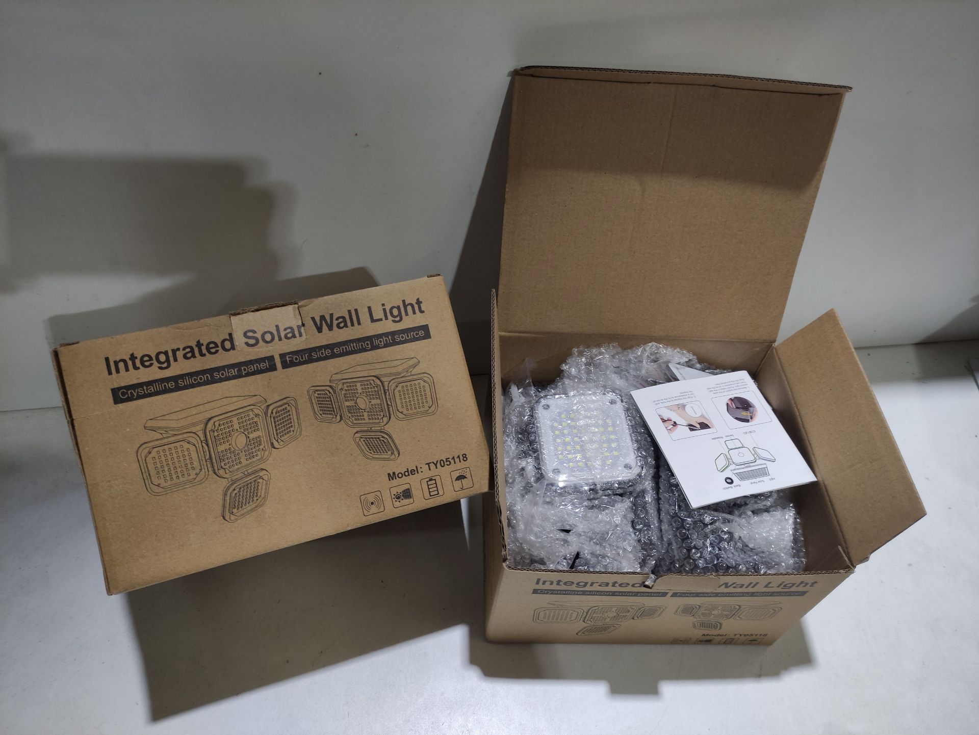 RRP £35.97 BRAND NEW STOCK 2 Pack Solar Security Lights Outdoor Motion Sensor - Image 2 of 2