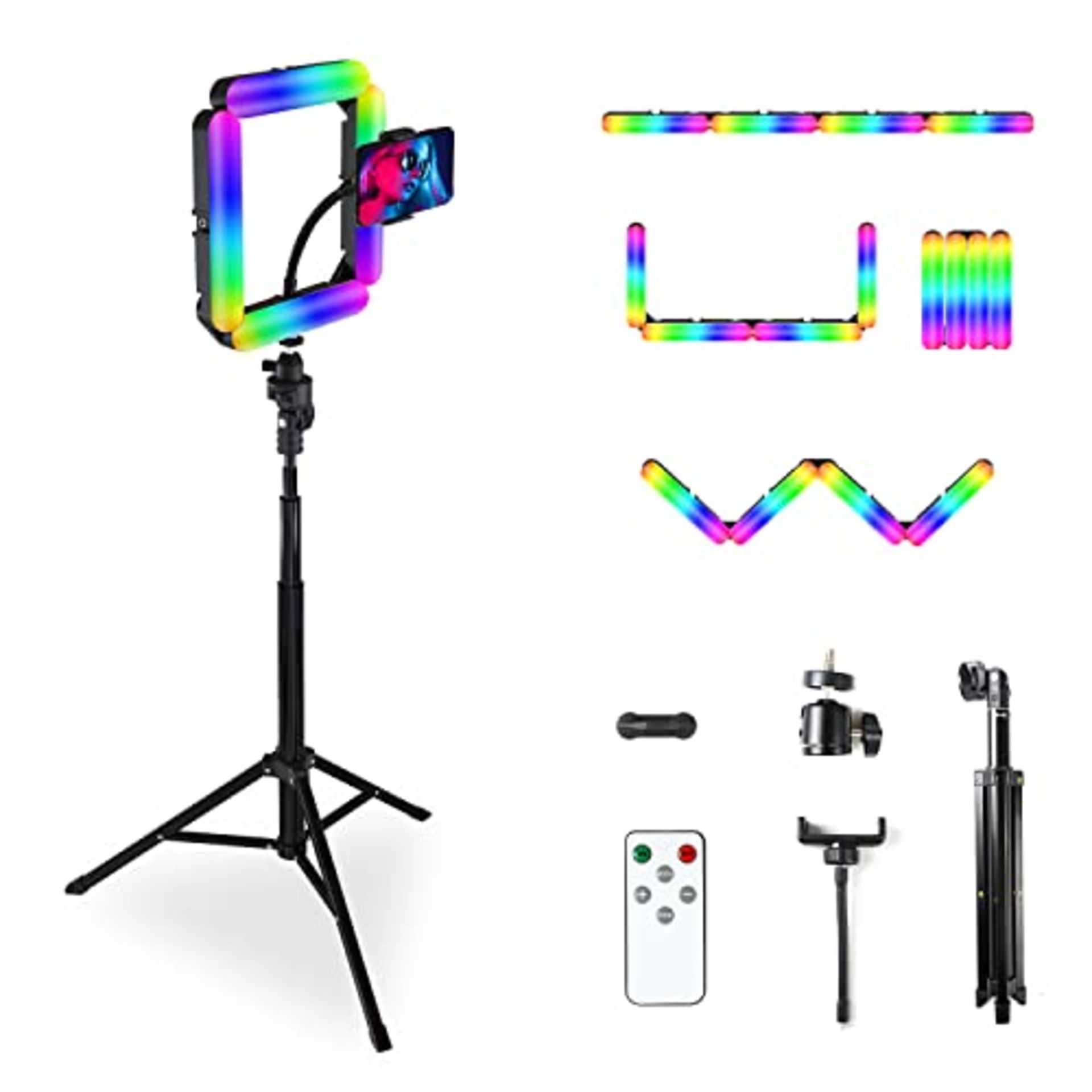 RRP £33.49 BRAND NEW STOCK Oldshark 12 inch RGB Ring Light LED Modular Quad Ringlight