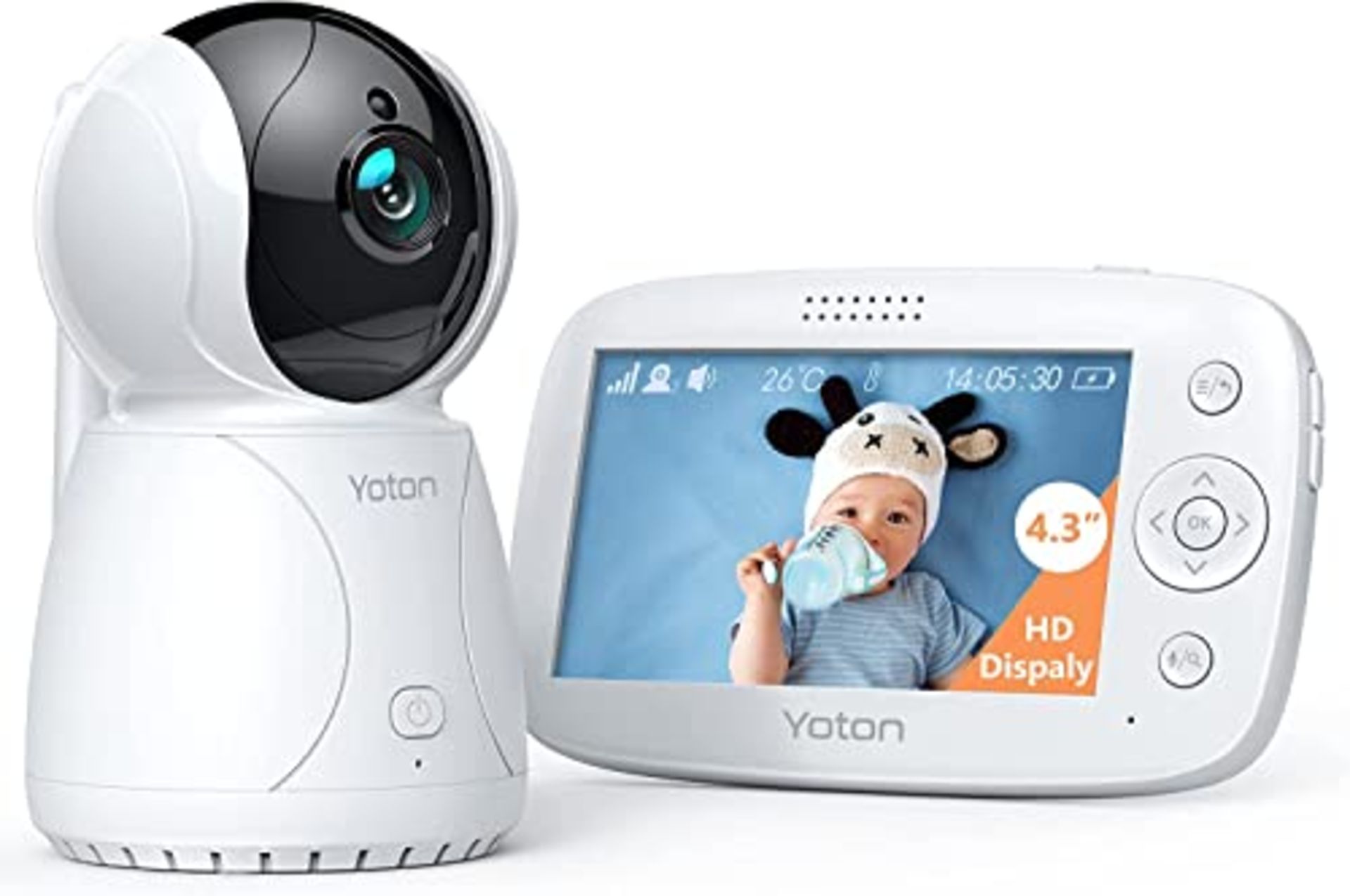 RRP £55.99 YOTON Baby Monitor with Camera
