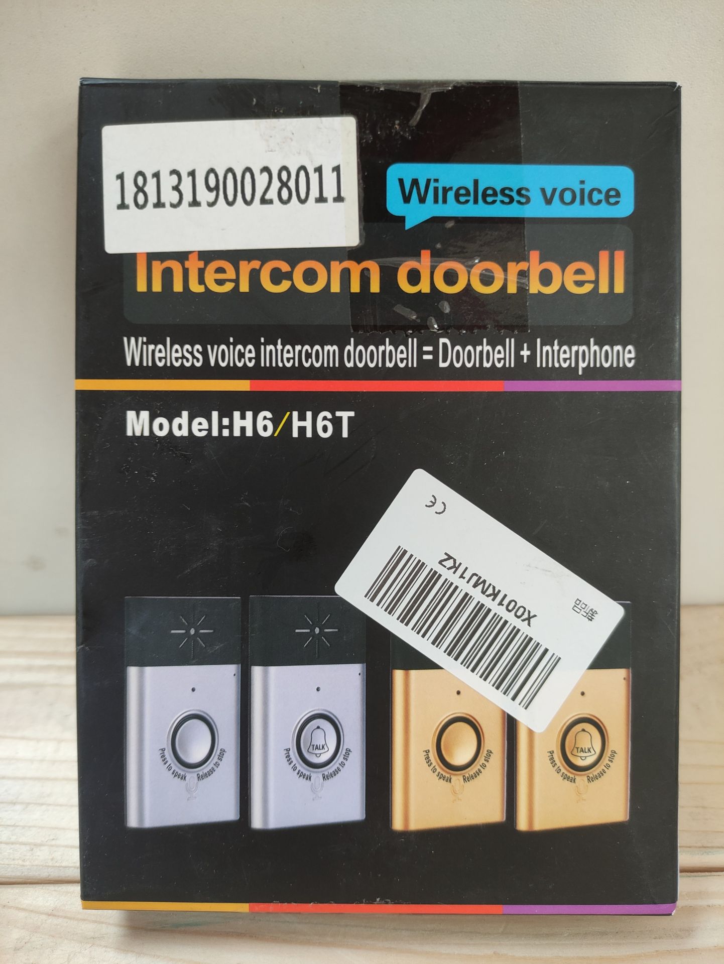 RRP £37.36 Ejoyous Doorbell with Voice Intercom - Image 2 of 2