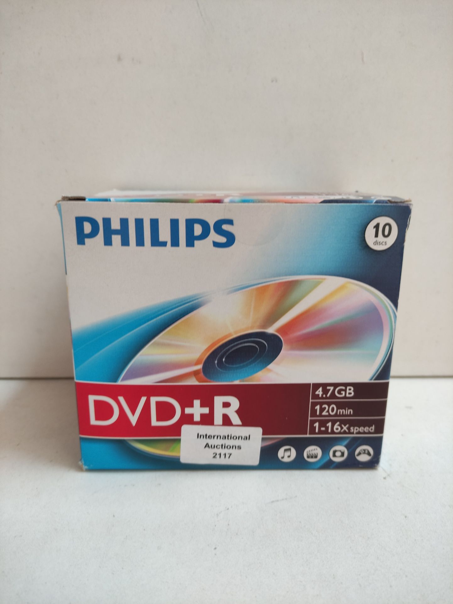 RRP £13.35 Philips DVD+R 4.7 GB 10-Pack Slim Case 16X - Image 2 of 2