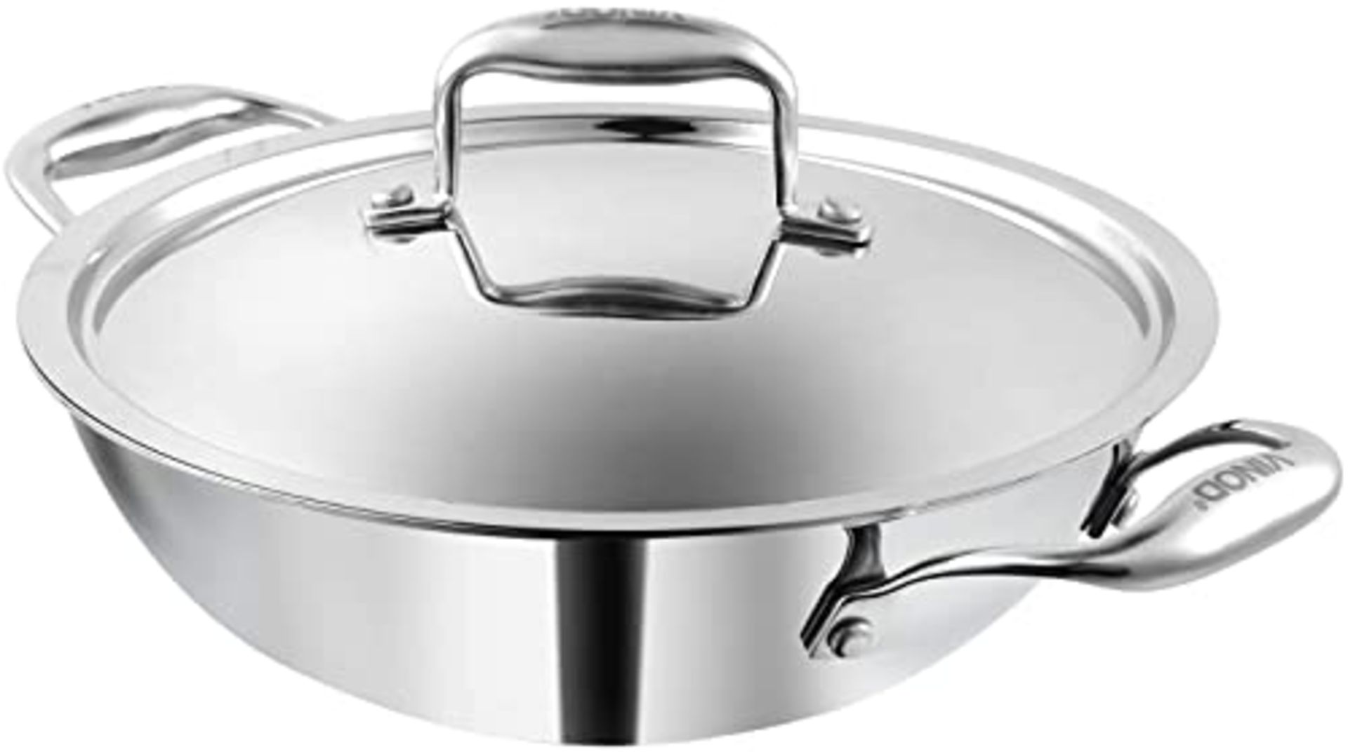 RRP £36.81 Vinod Platinum Induction Stainless Steel Tri Ply Extra