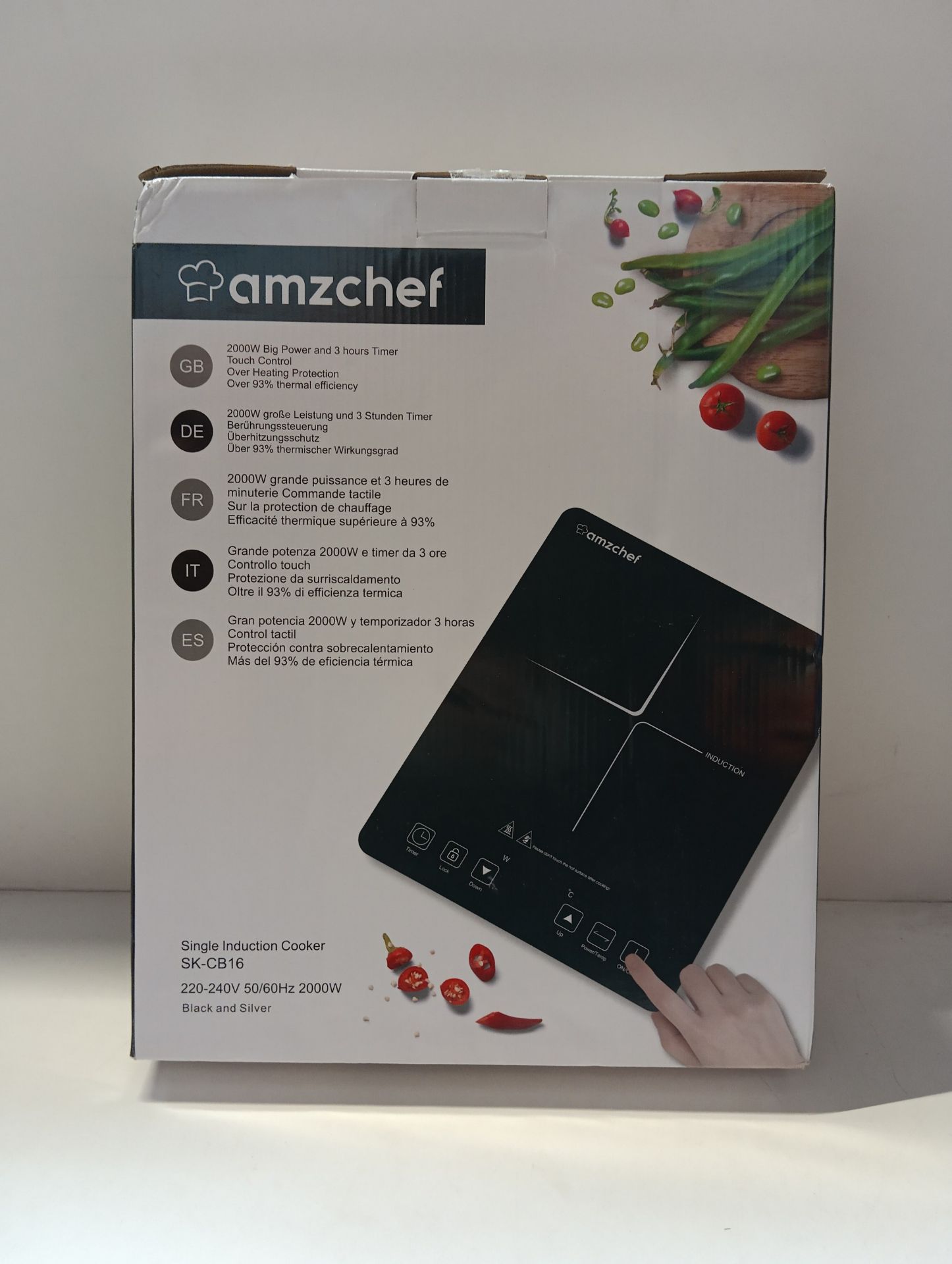 RRP £56.94 AMZCHEF Single Induction Cooker - Image 2 of 2