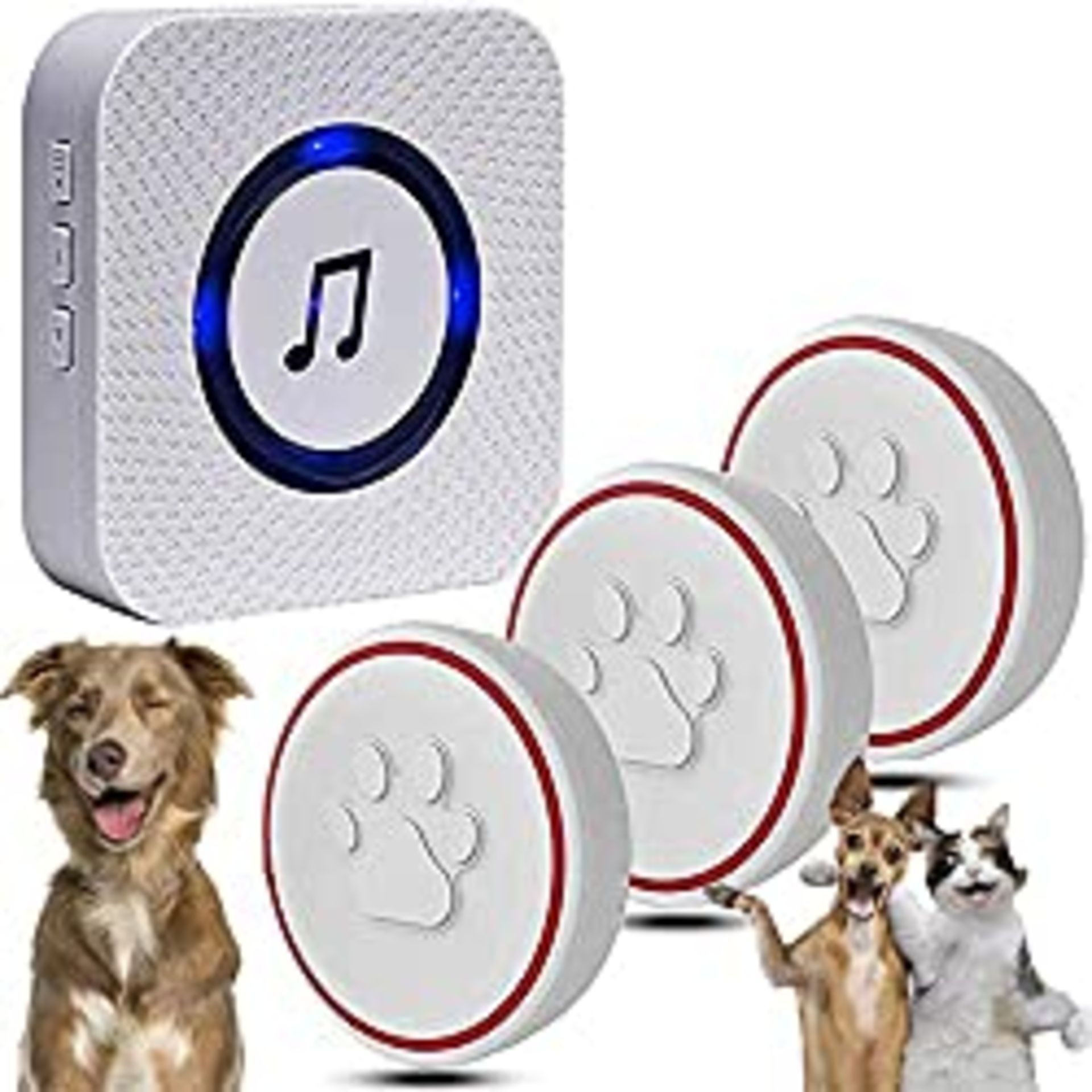 RRP £29.02 ChunHee Wireless Dog Doorbell for Potty Training/Communication