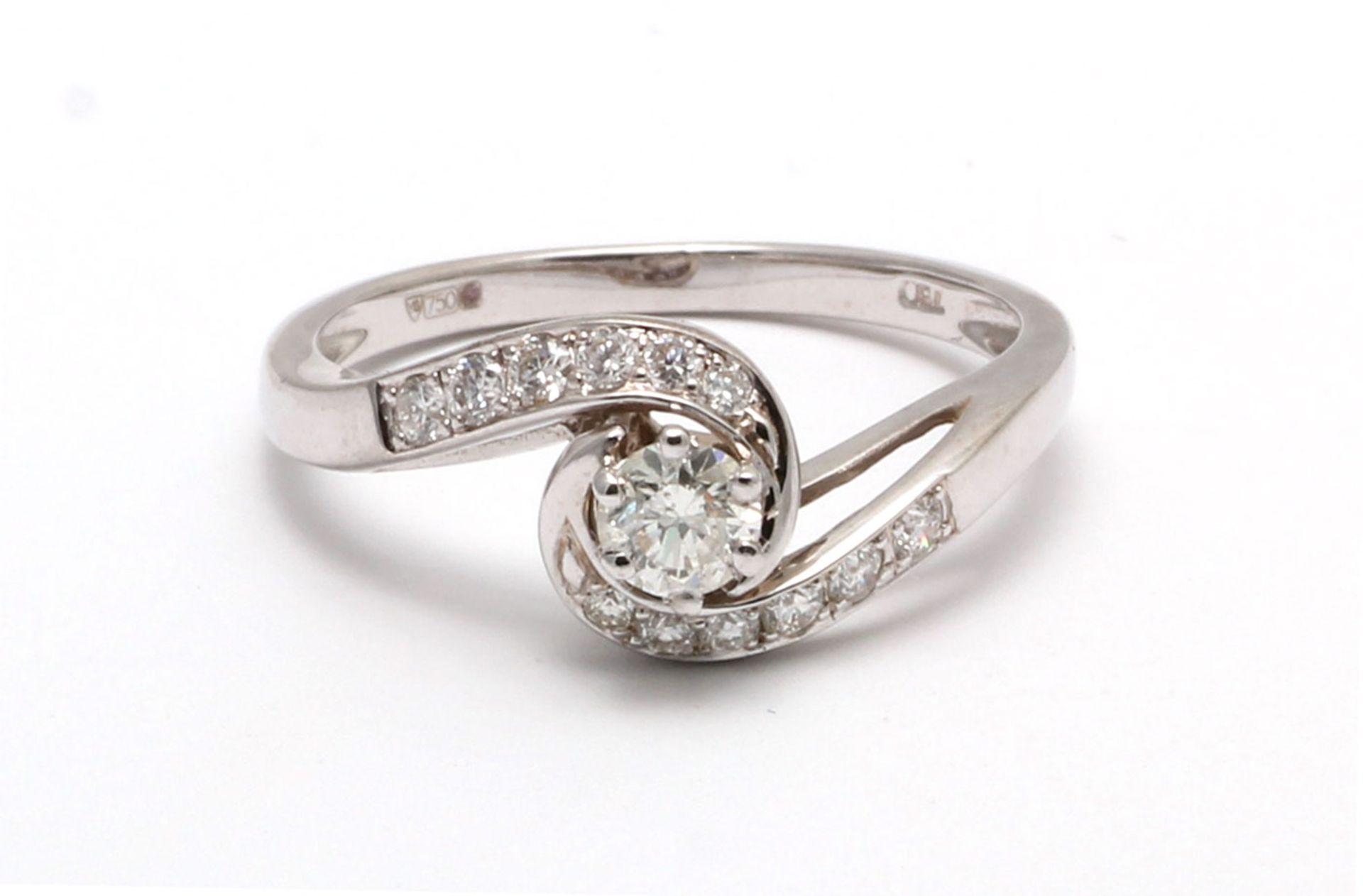 18ct White Gold Prong Set Diamond Ring 0.57 Carats - Valued By GIE £6,320.00 - A beautiful round