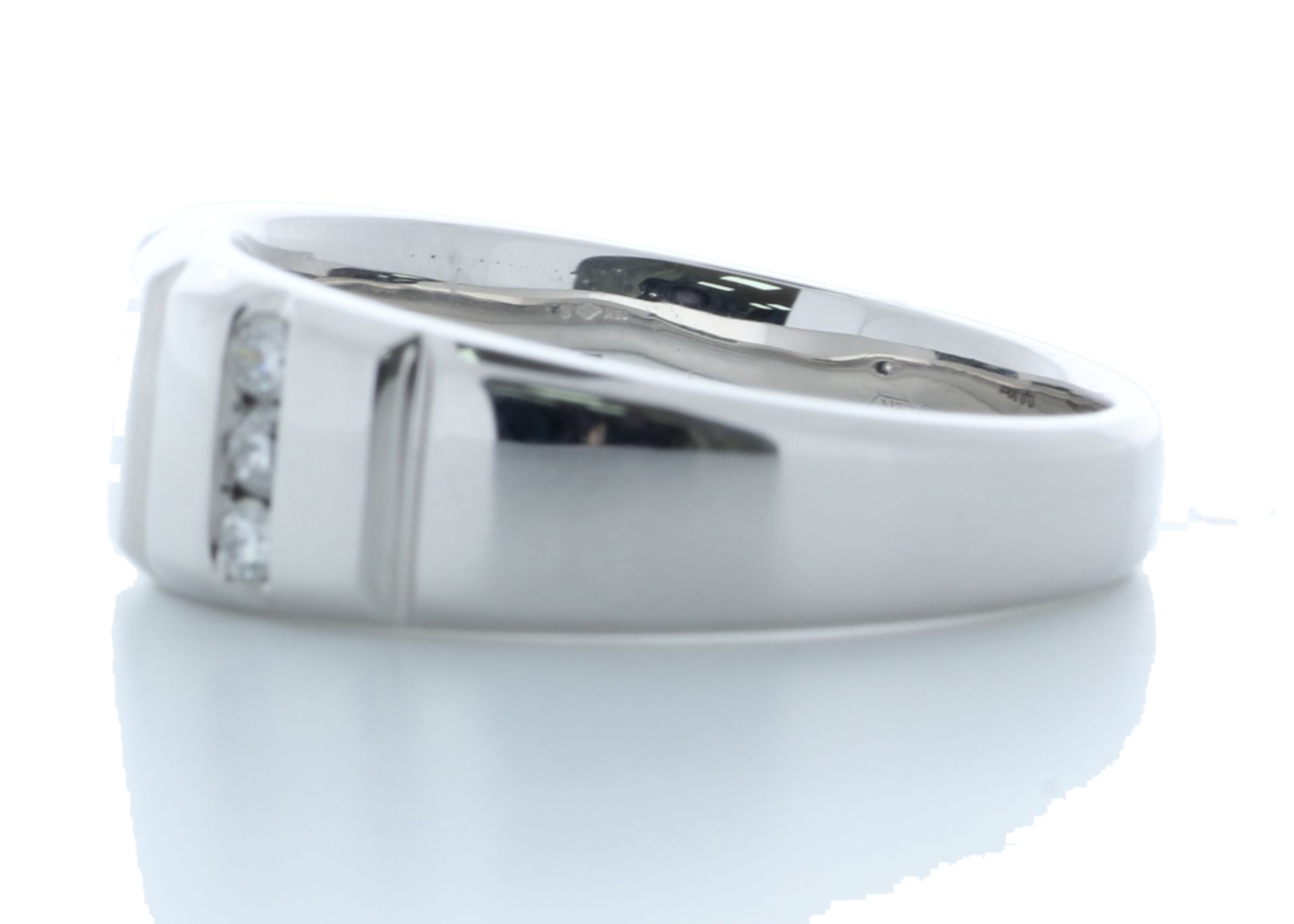 18ct White Gold Emerald Cut Eternity Diamond Ring 2.80 Carats - Valued By GIE £17,110.00 - This - Image 4 of 5