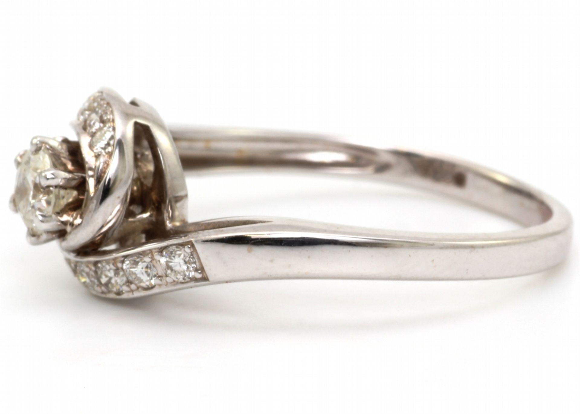 18ct White Gold Prong Set Diamond Ring 0.57 Carats - Valued By GIE £6,320.00 - A beautiful round - Image 4 of 6