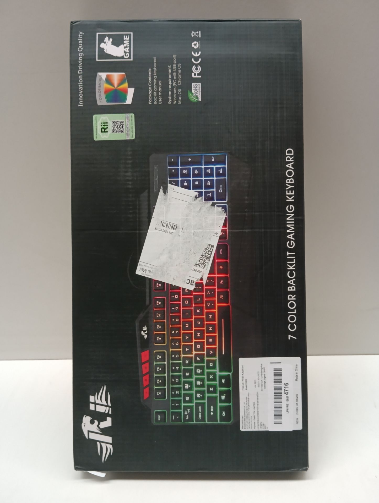 RRP £20.09 Rii RK202 Gaming Keyboard - Image 2 of 3