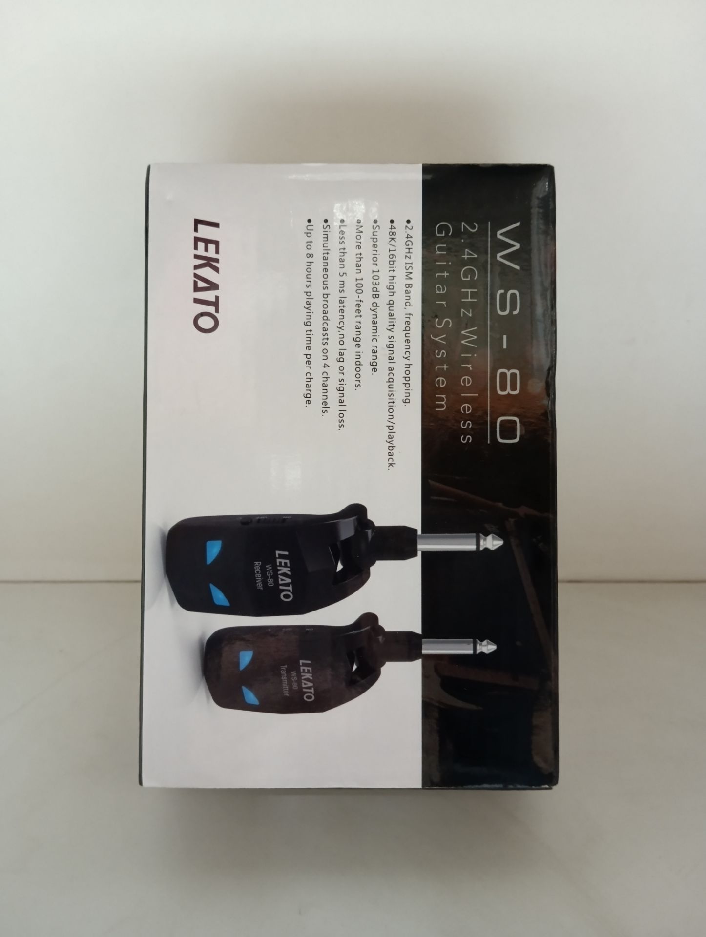 RRP £40.16 LEKATO 2.4GHz Guitar Wireless System 8Hs Runtime Wireless - Image 2 of 2