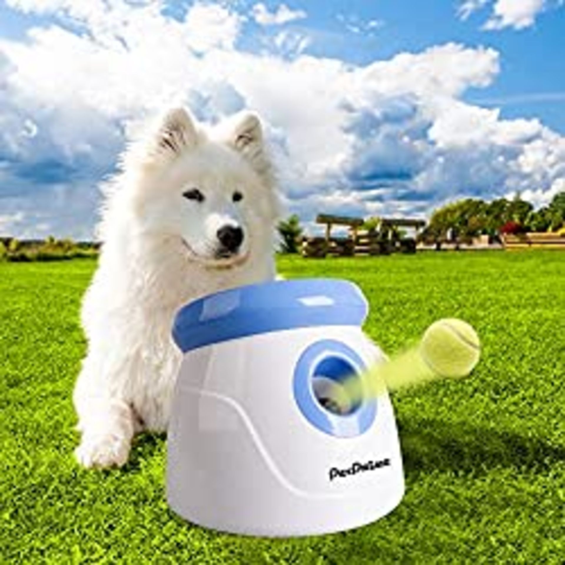 RRP £75.80 Pet Prime Automatic Dog Ball Launcher - Dog Ball Thrower