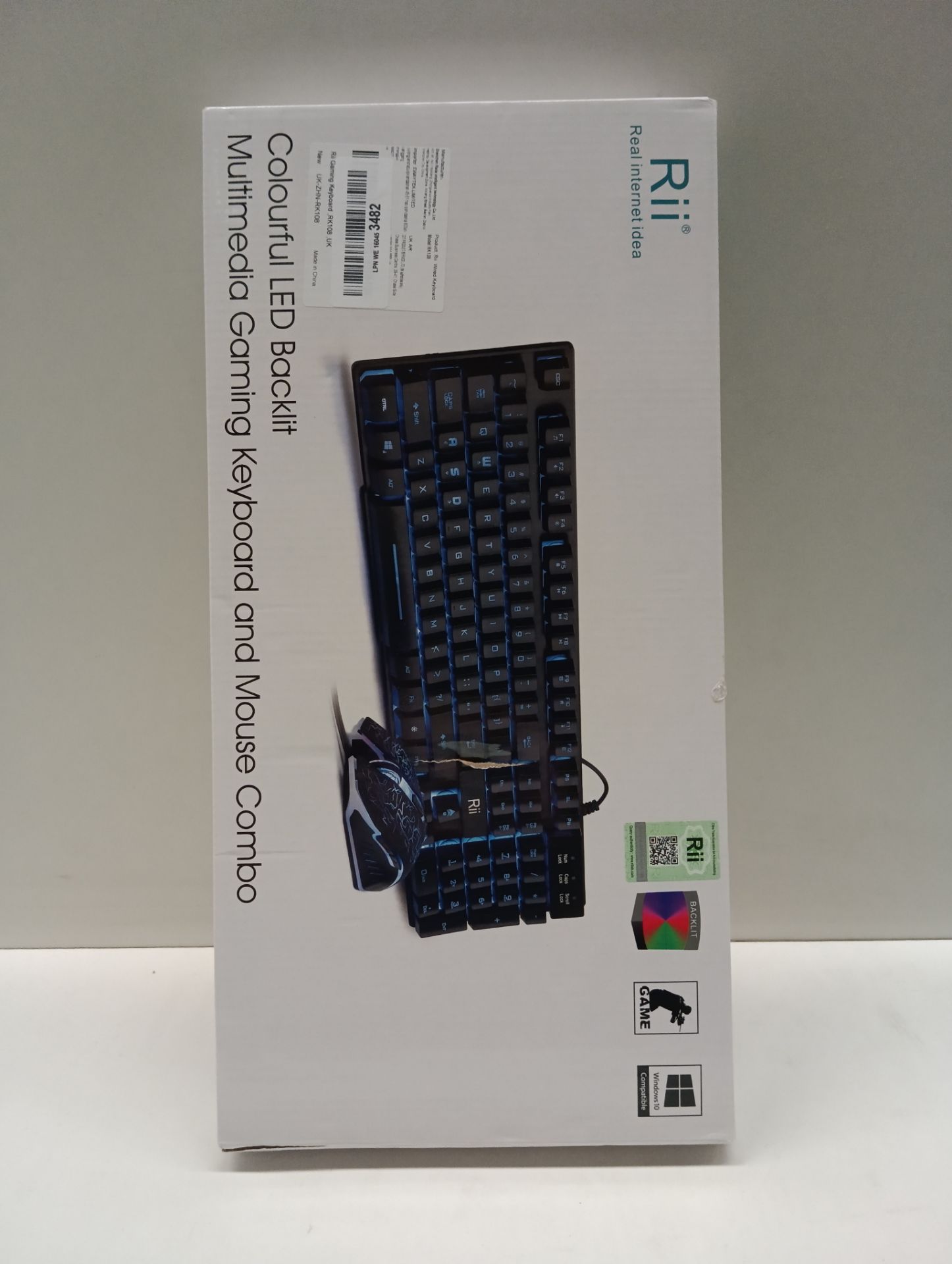 RRP £16.96 Rii RK108 Gaming Keyboard and Mouse Set - Image 2 of 3