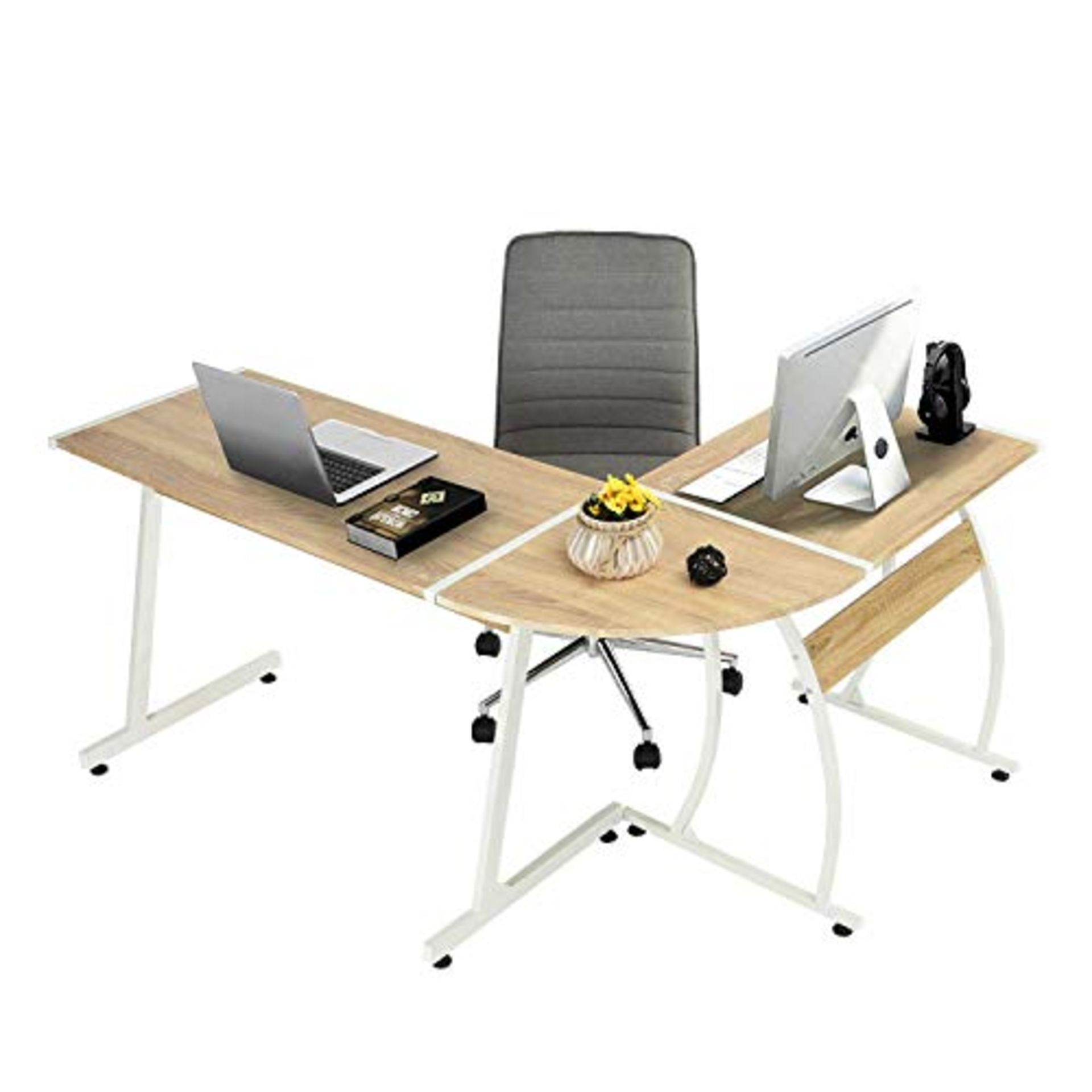 RRP £78.11 Computer Desk Gaming Desk Office Corner Desk L-Shaped