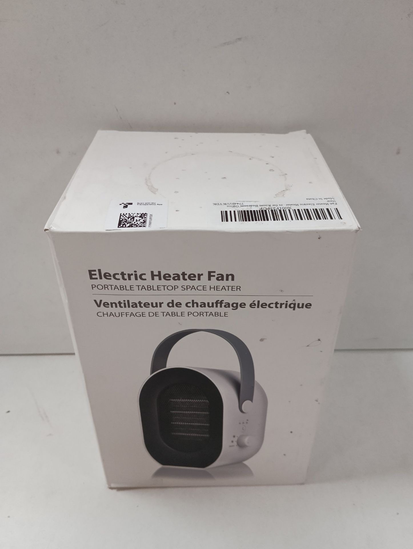 RRP £44.65 Fan Heater Electric Heater with 1200W/600W Heating Modes - Image 2 of 2