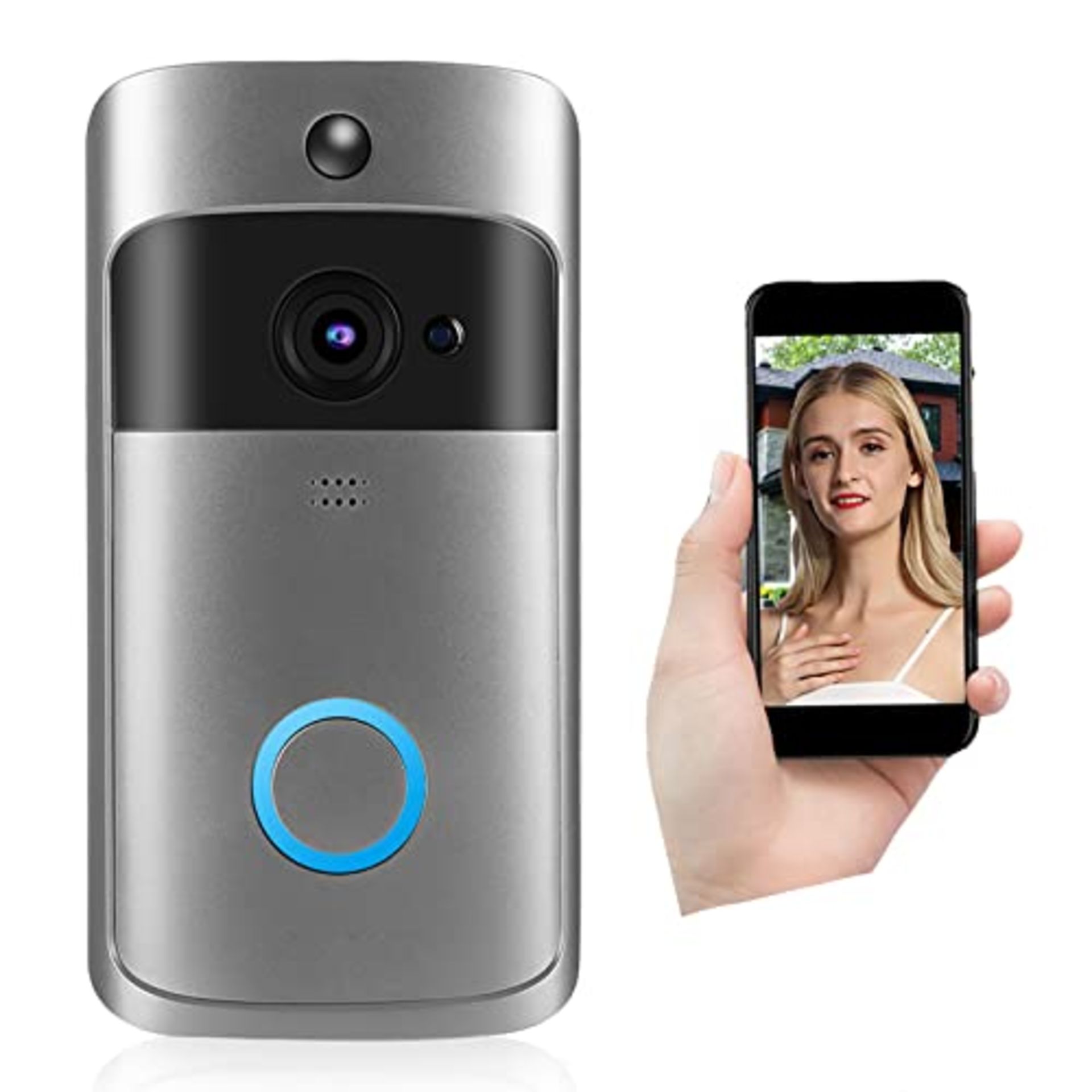 RRP £38.99 Lazmin112 Smart Wifi Video Doorbell Camera