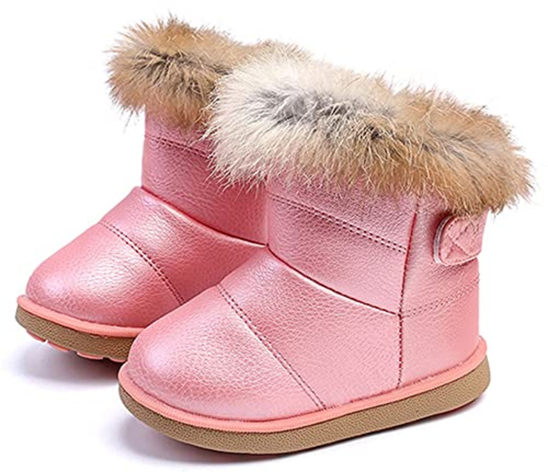 RRP £27.39 Vorgelen Girl's Winter Snow Boots Kids Fur Lined Warm