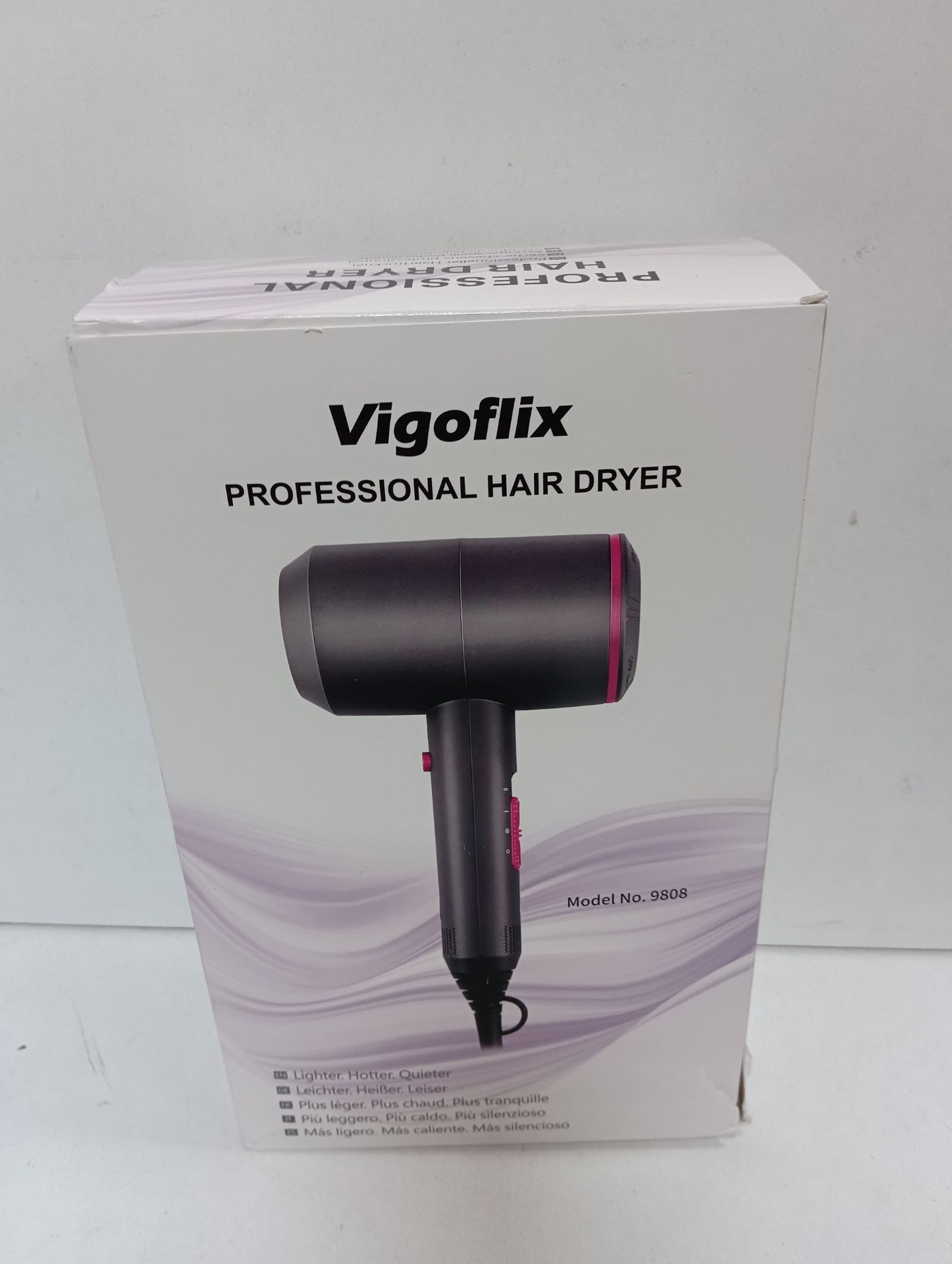 RRP £33.49 Vigoflix Professional Hair Dryer 2000W Powerful Ionic - Image 2 of 2