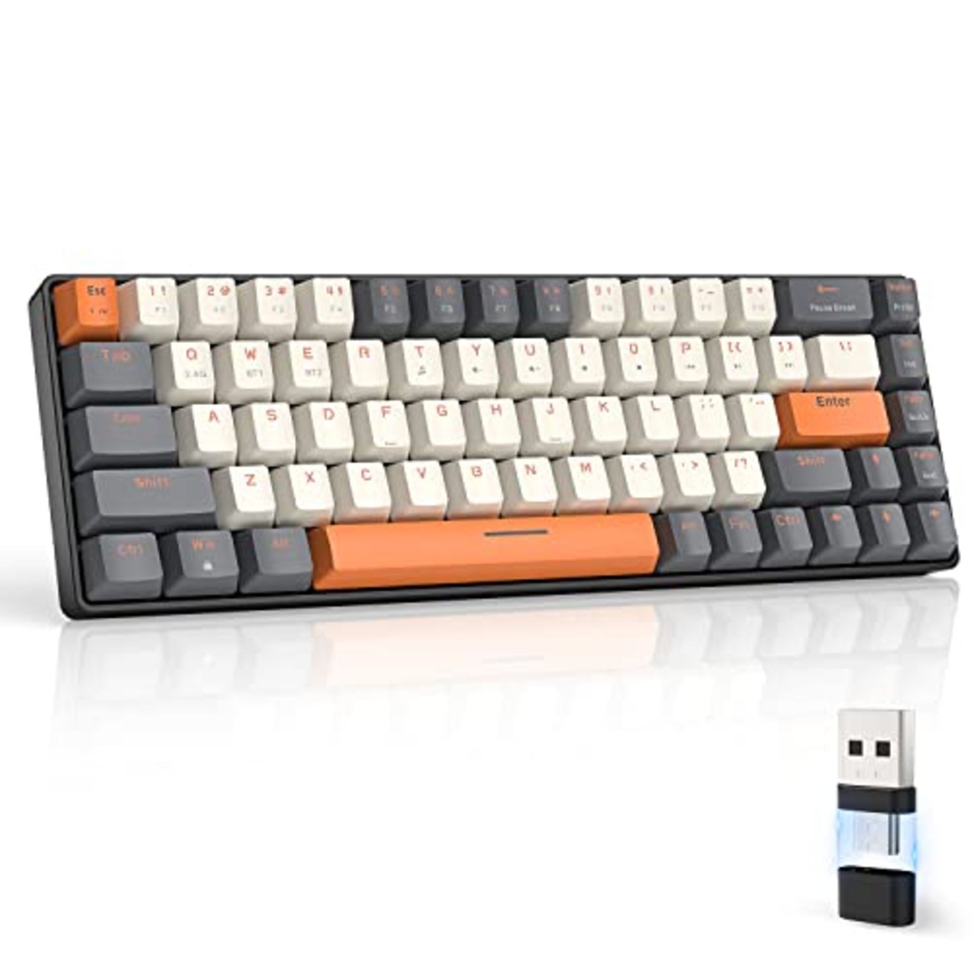 RRP £45.28 MAGIC-REFINER RK68 Wireless Mechanical Keyboard