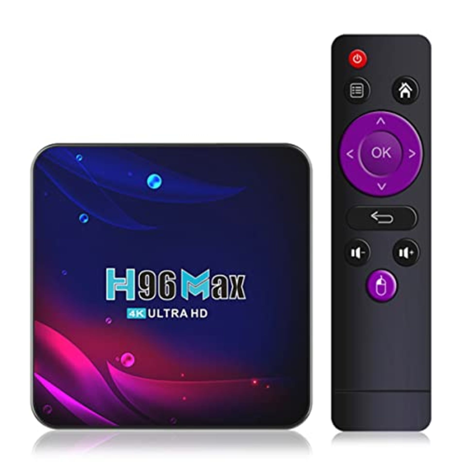 RRP £55.81 H96 MaxSmart TV Box Android 11 4GB 32GB 4K Hd Youtube