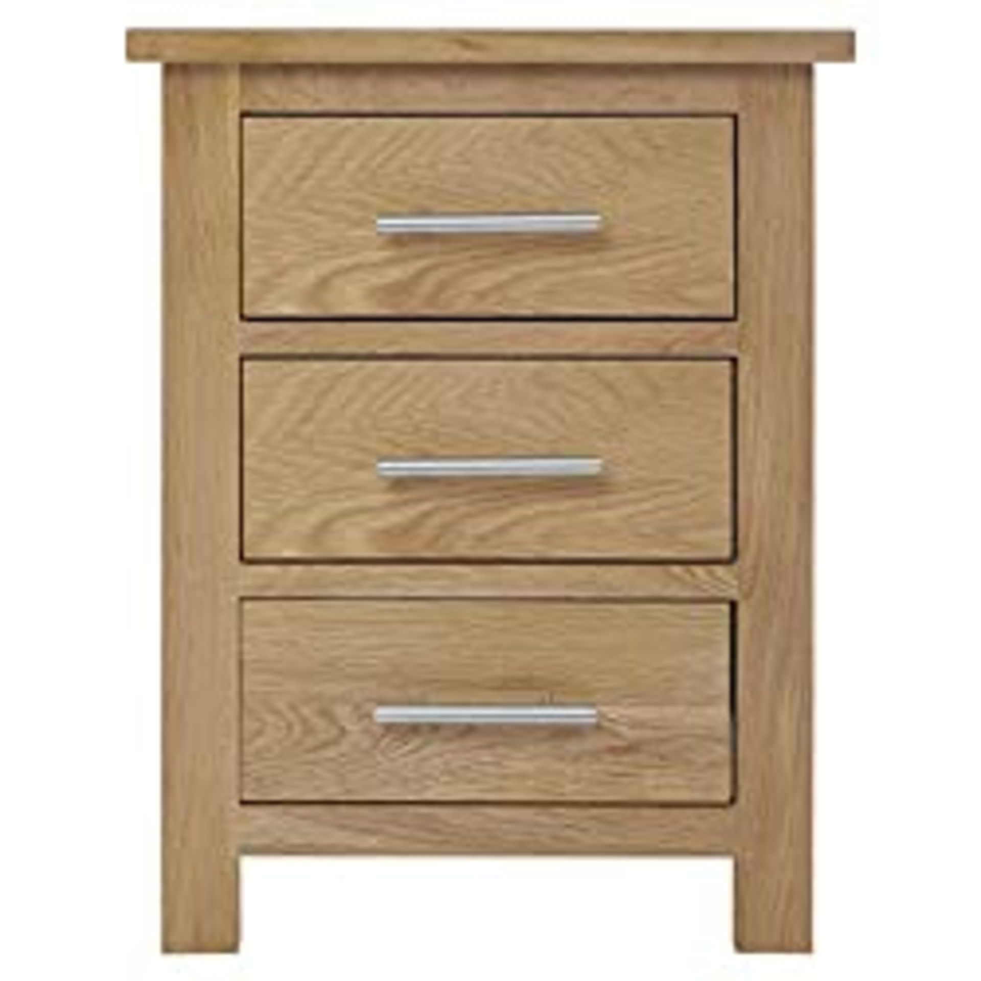 RRP £118.24 BRAND NEW STOCK OAK Bedside Table Solid Oak Lacquer Finish Narrow Side
