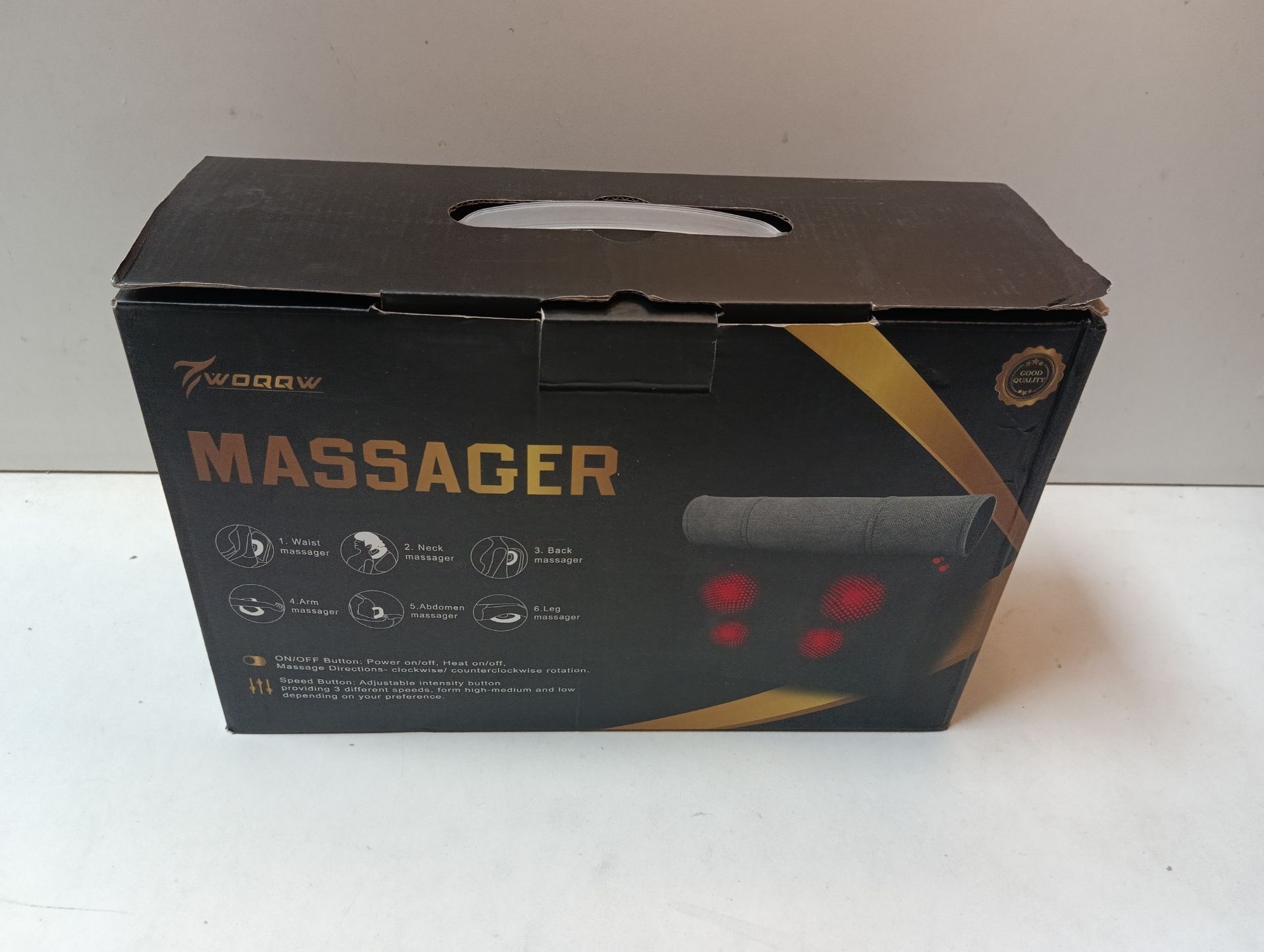 RRP £39.85 Back Massager Neck Massage Pillow with Heat - Shiatsu Back Massager Present - Image 2 of 2