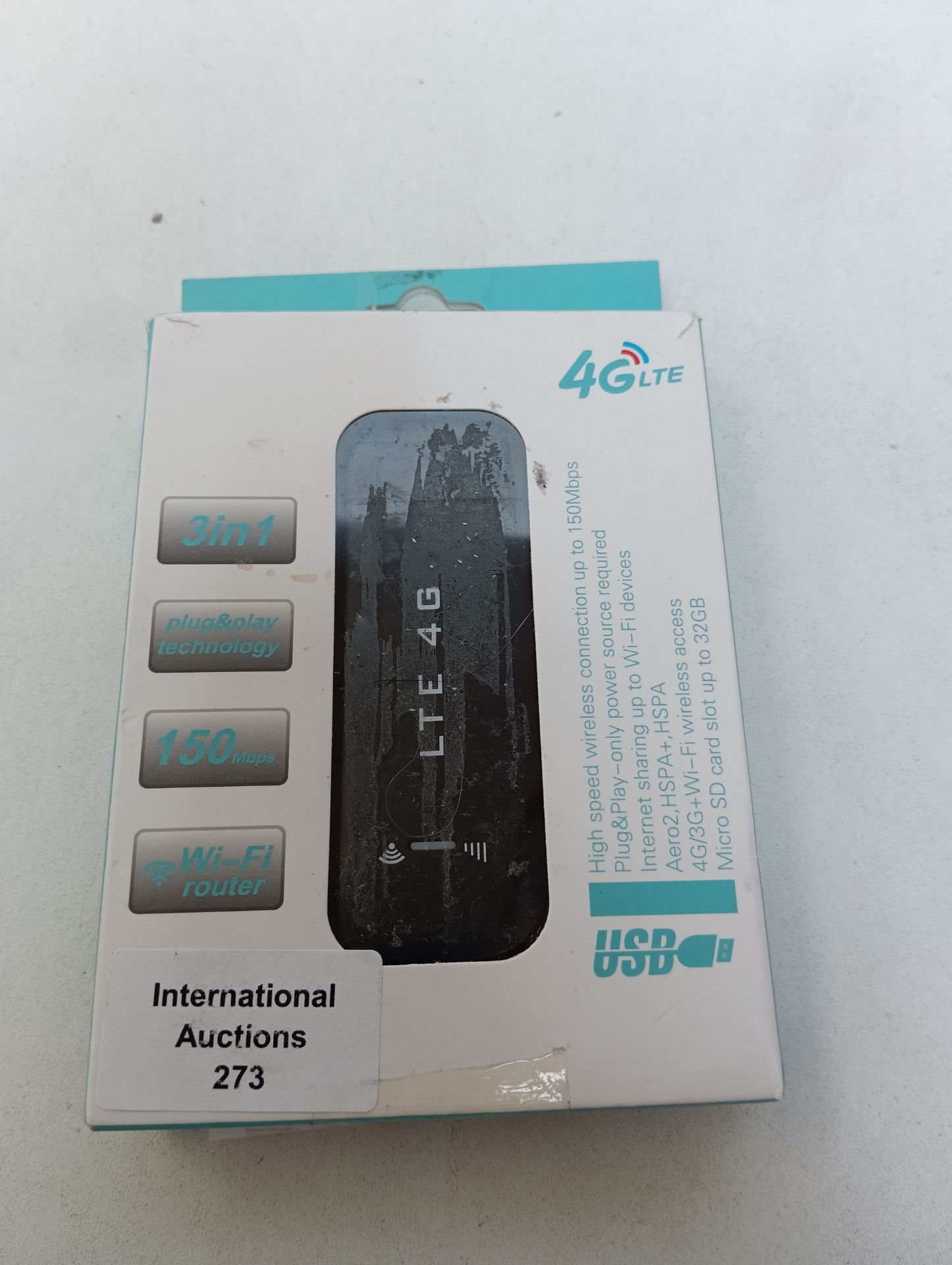 RRP £18.13 ASHATA 4G LTE USB Portable WiFi Router Pocket Mobile - Image 2 of 2
