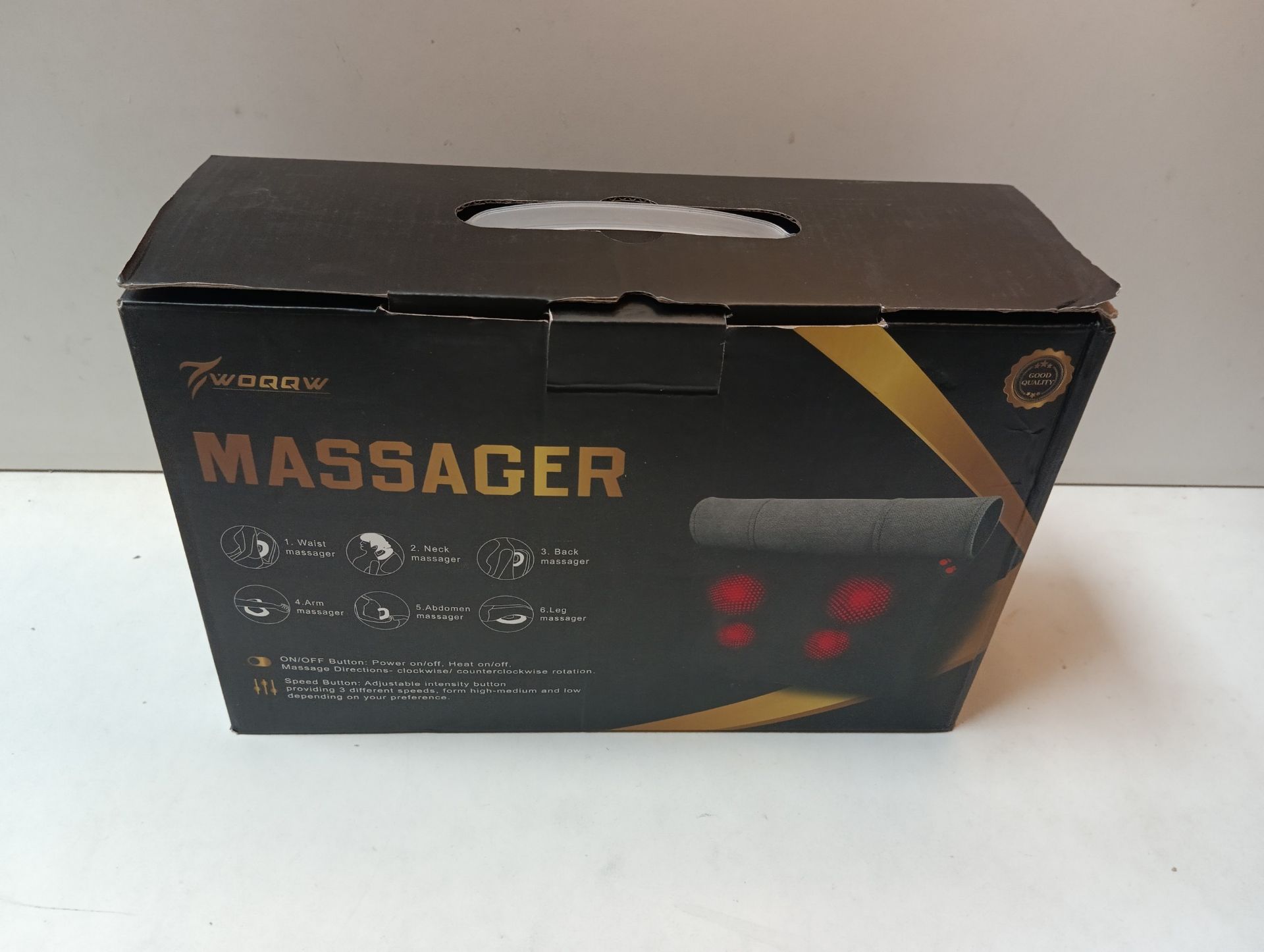 RRP £39.85 Back Massager Neck Massage Pillow with Heat - Shiatsu Back Massager Present - Image 2 of 2