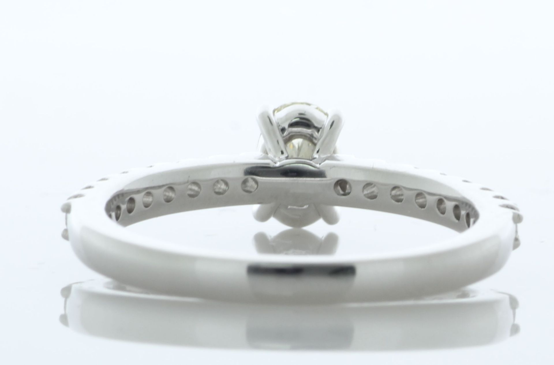 18ct White Gold Single Stone Oval Cut Diamond Ring (0.42) 0.67 Carats - Valued By IDI £7,870.00 - - Image 5 of 6