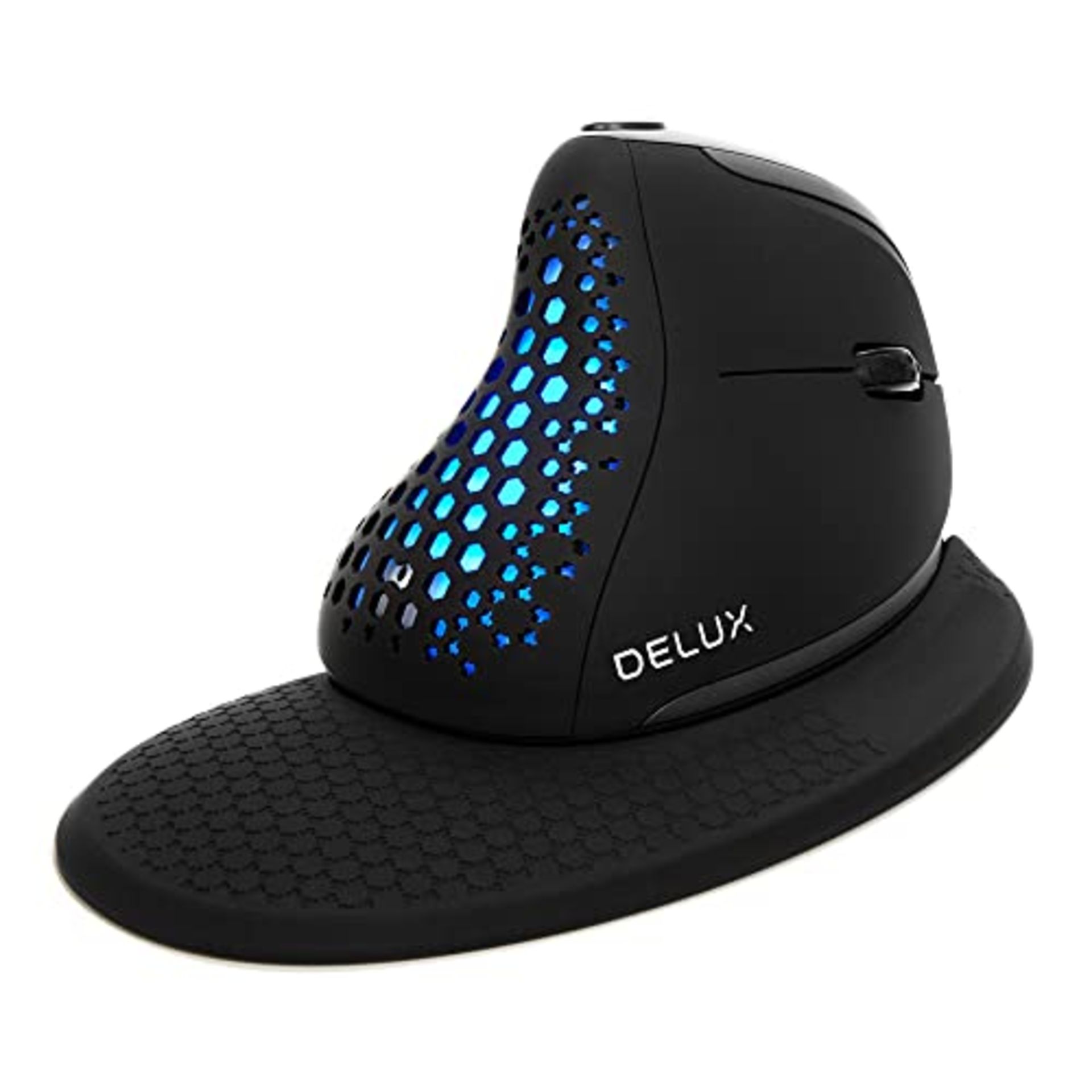 RRP £73.31 DeLUX Seeker Wireless Ergonomic Vertical Mouse with OLED Screen