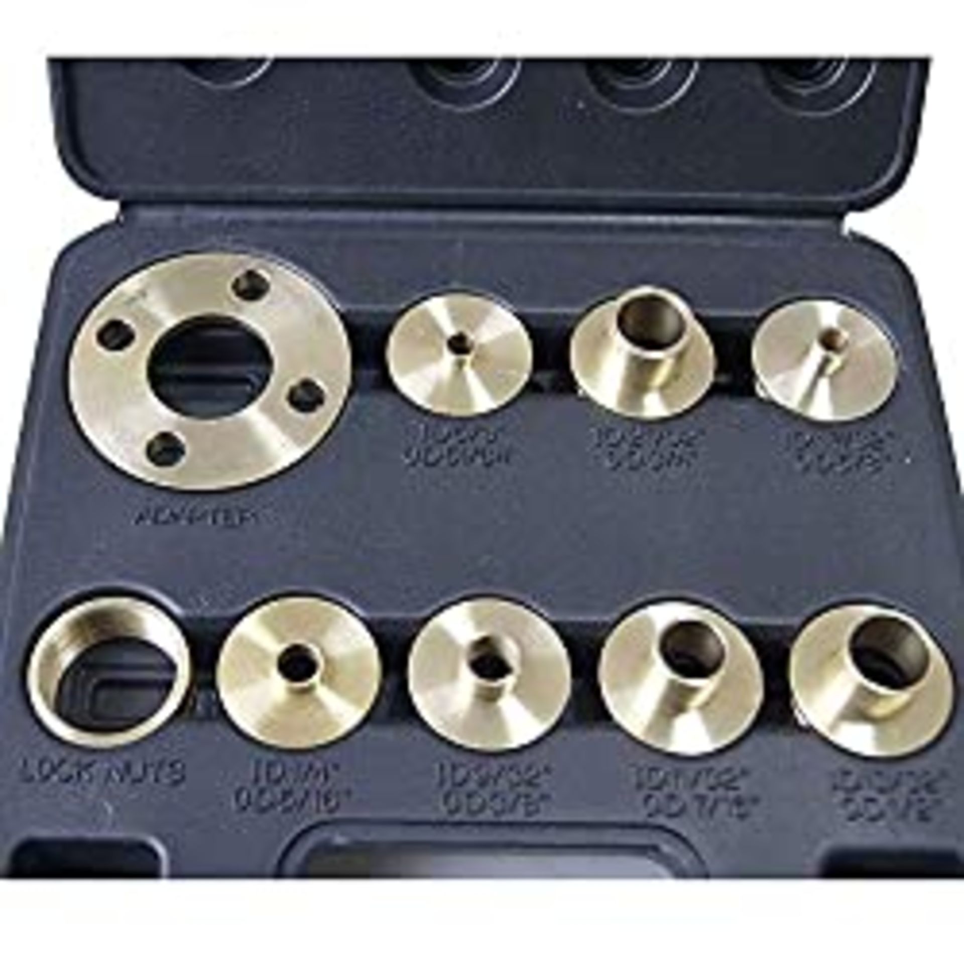 RRP £27.90 KATSU Brass Router Guide Bush Bushing Set 11 Pieces