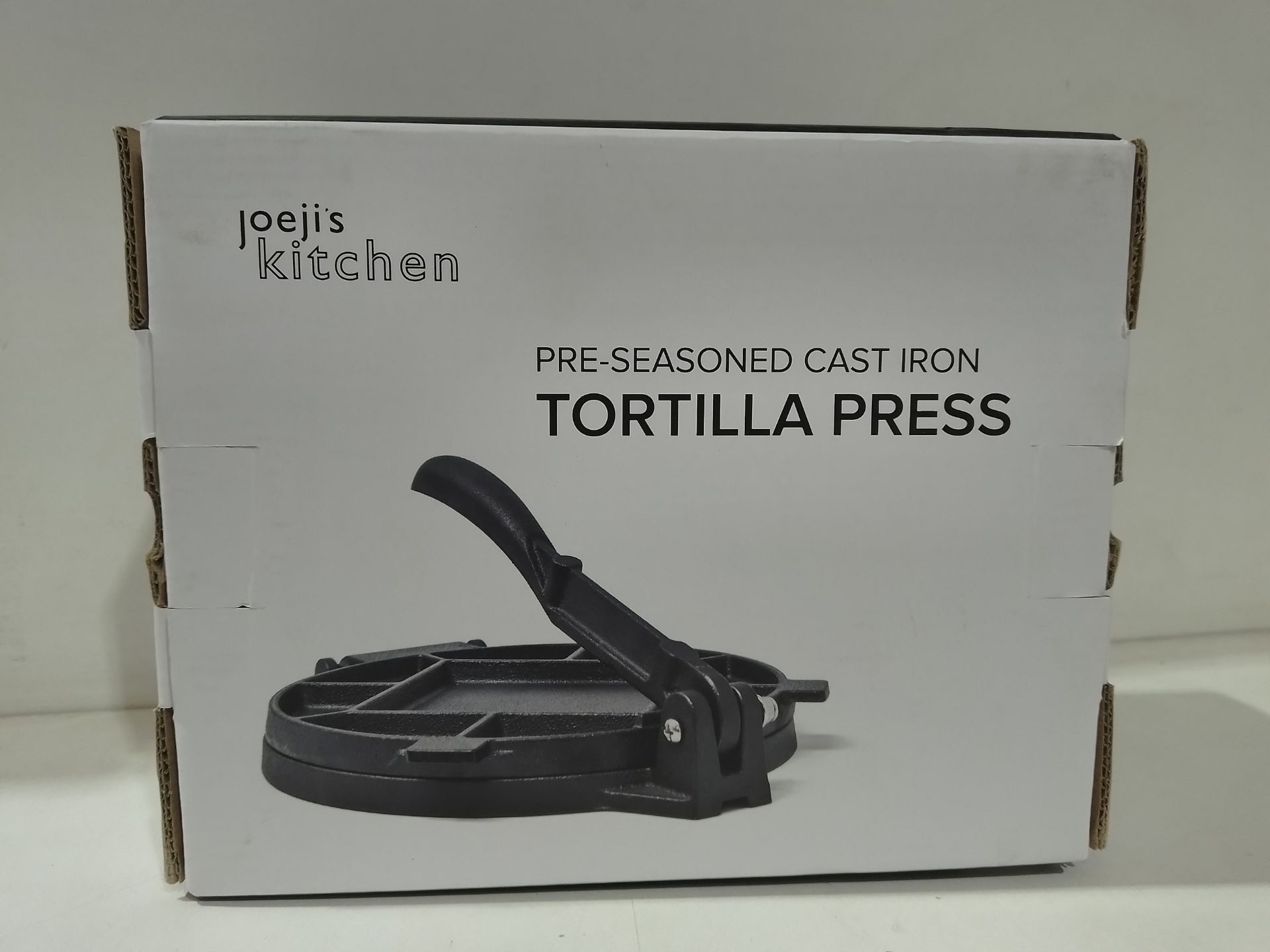 RRP £24.51 Joejis Cast Iron Tortilla Press Roti Maker 18cm - Image 2 of 2