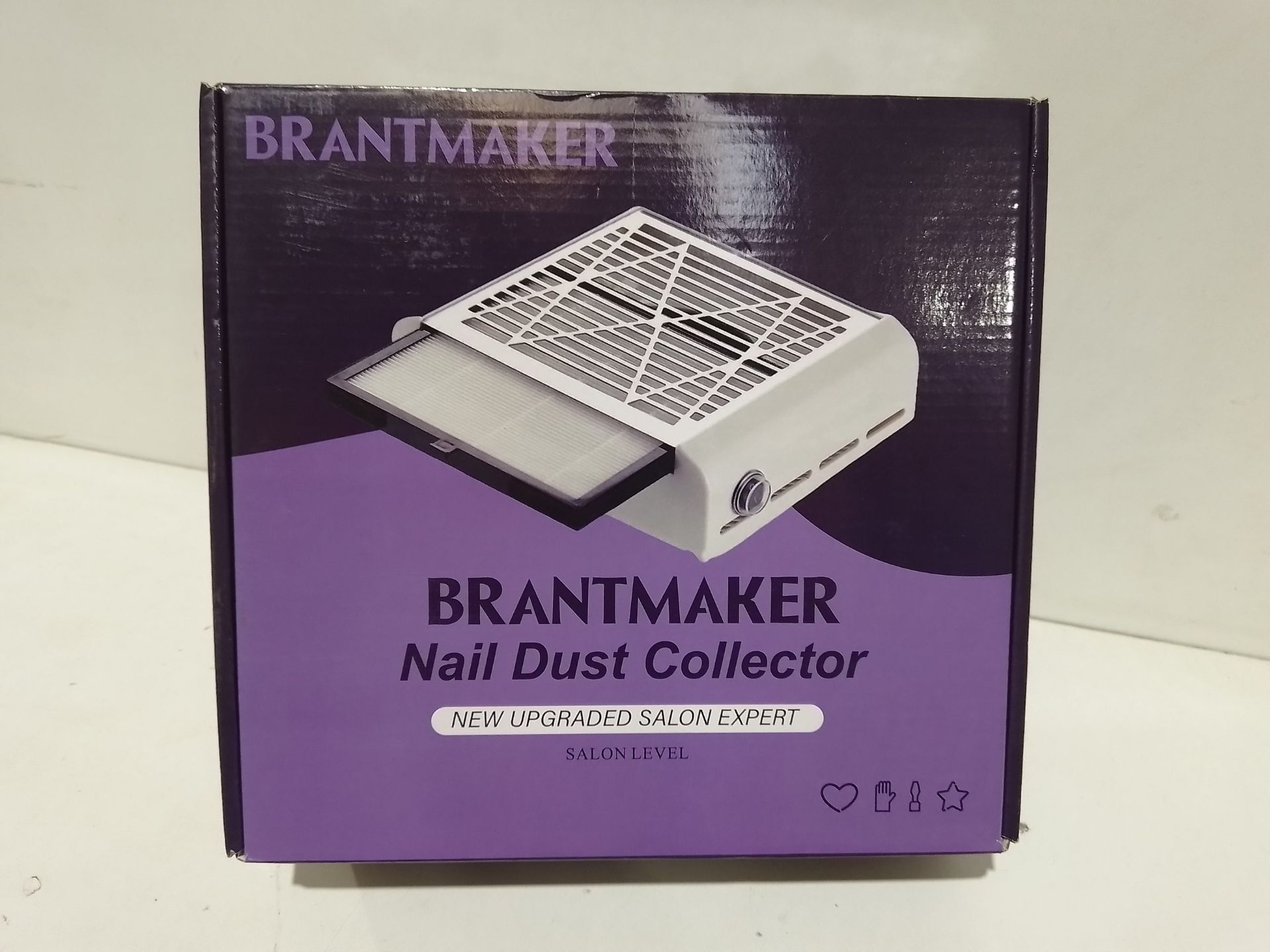 RRP £33.49 BRANTMAKER Nail Dust Collector with Brush and 2 Reusable Filters - Image 2 of 2