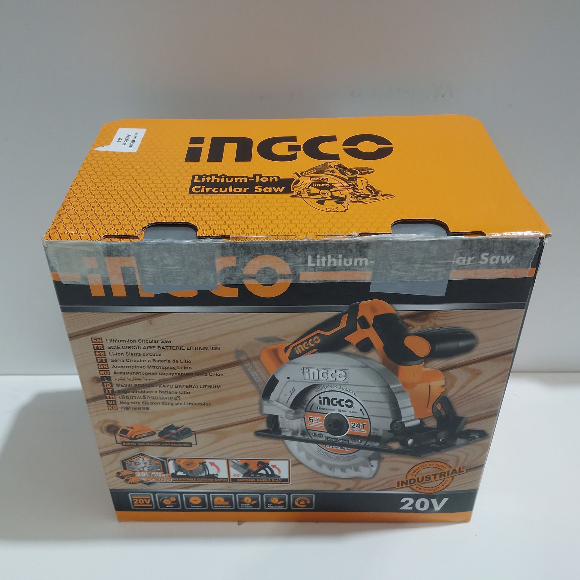 RRP £82.62 INGCO Cordless Circular Saw 20V Li-Ion Electric Circular Saws 4600 RPM - Image 2 of 2