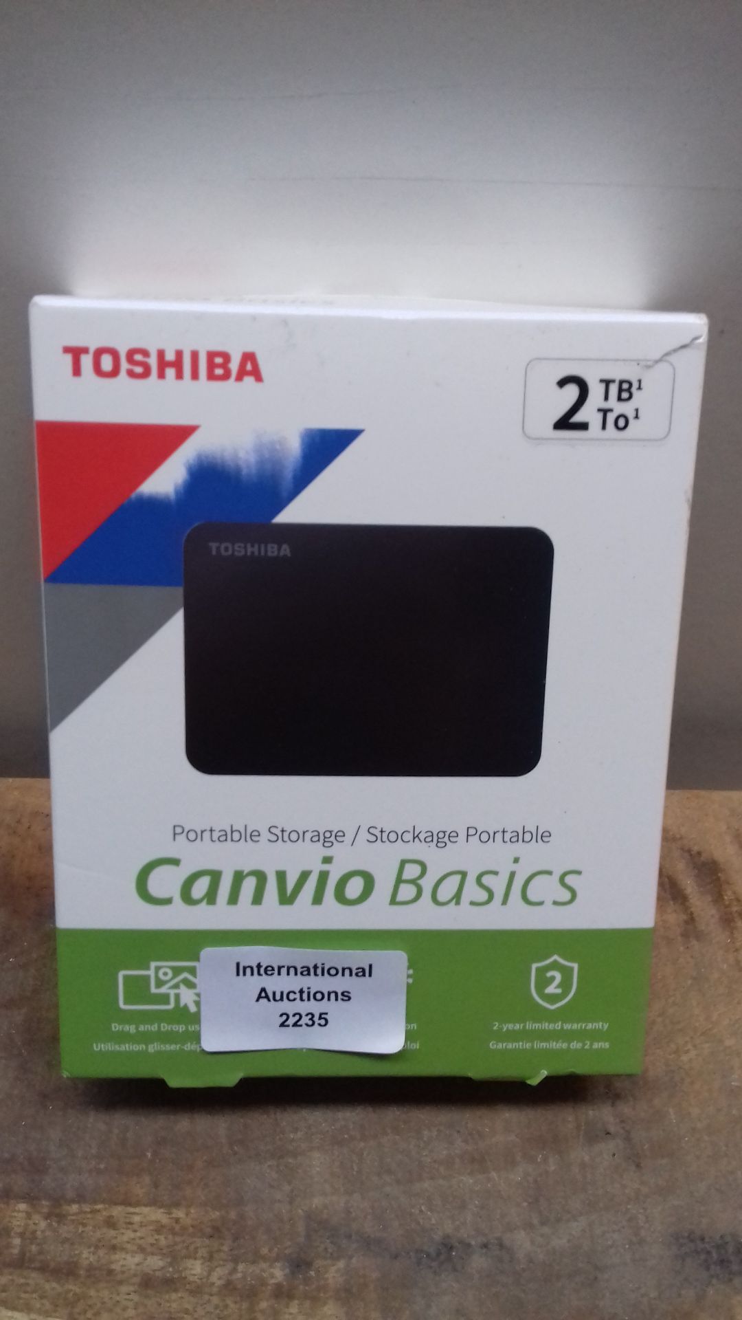 RRP £71.02 Toshiba 2TB Canvio Basics Portable External Hard Drive - Image 2 of 2