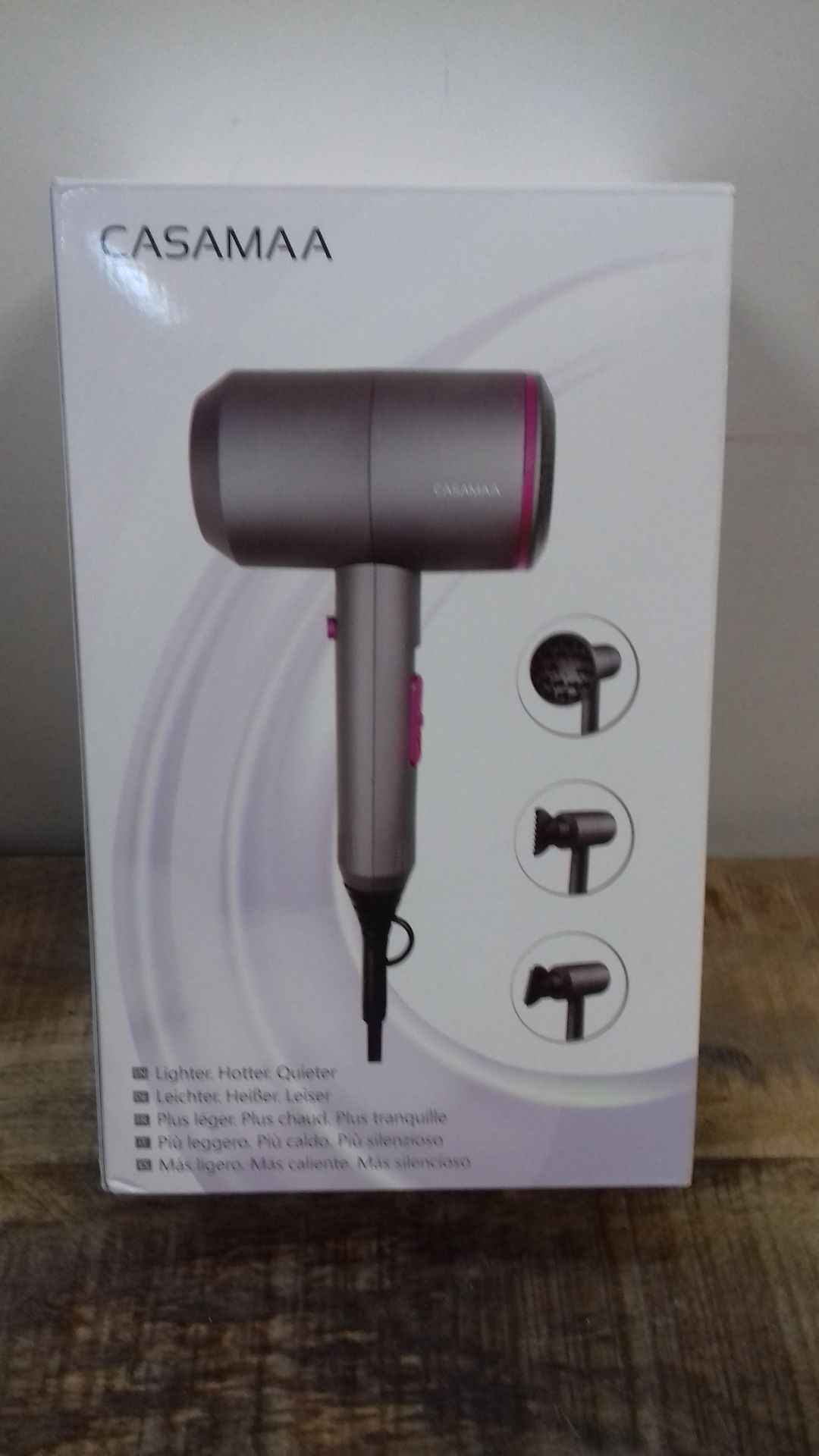 RRP £36.84 CASAMAA Hair Dryer 2000W Professional Hairdryer Powerful - Image 2 of 2