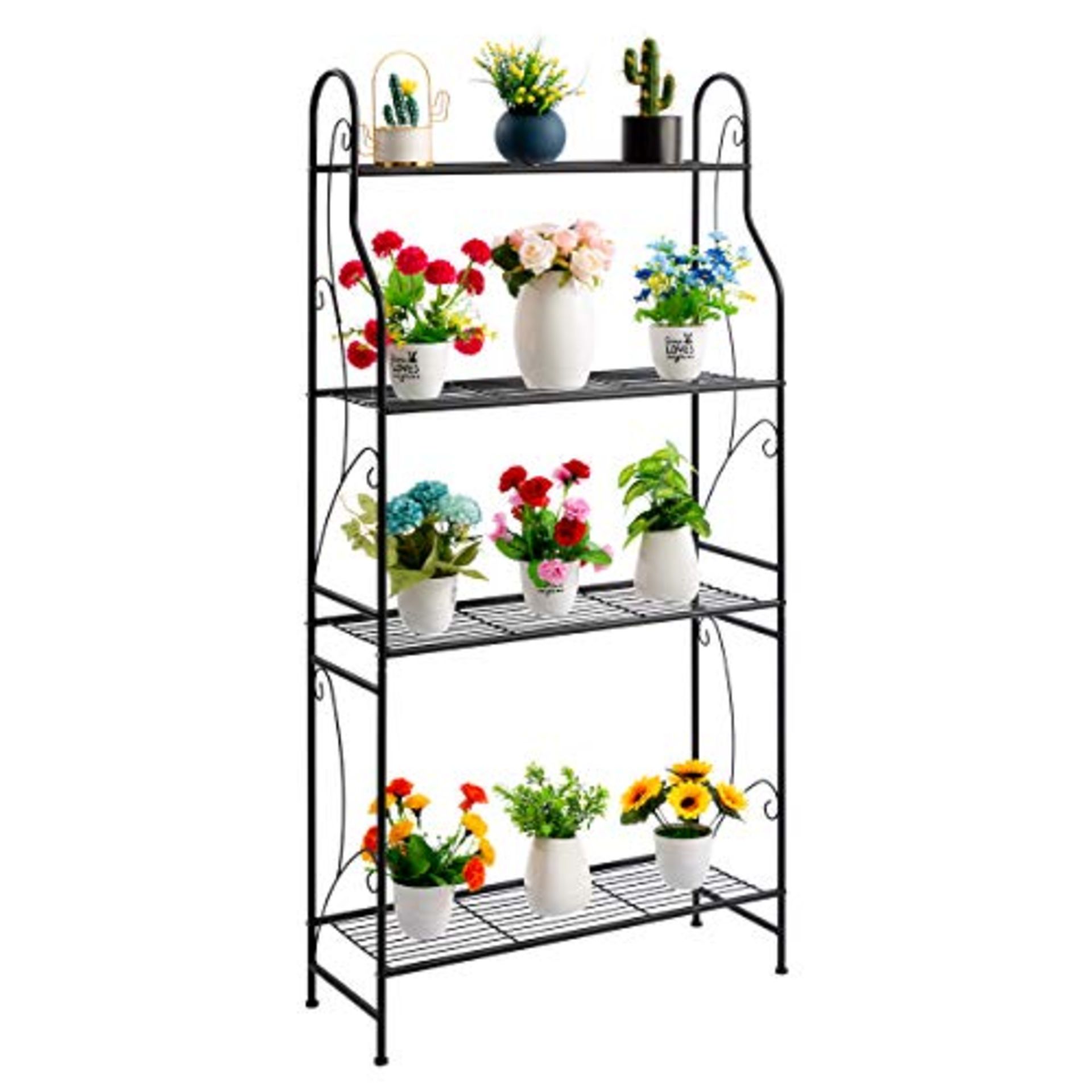 RRP £49.12 DOEWORKS 4 Tier Metal Plant Stand