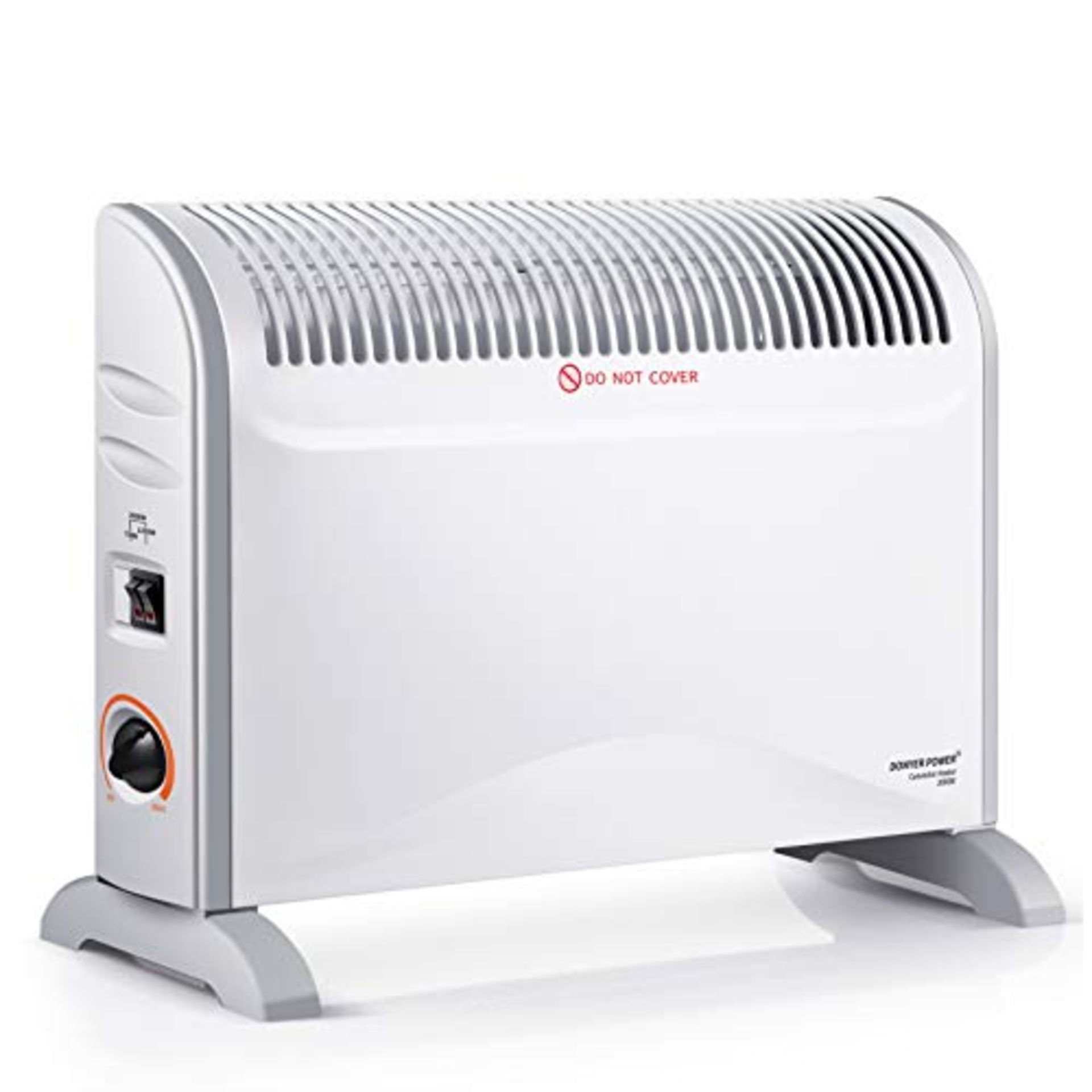 RRP £32.37 DONYER POWER Convector Heater with Adjustable Thermostat 3 Heat Settings
