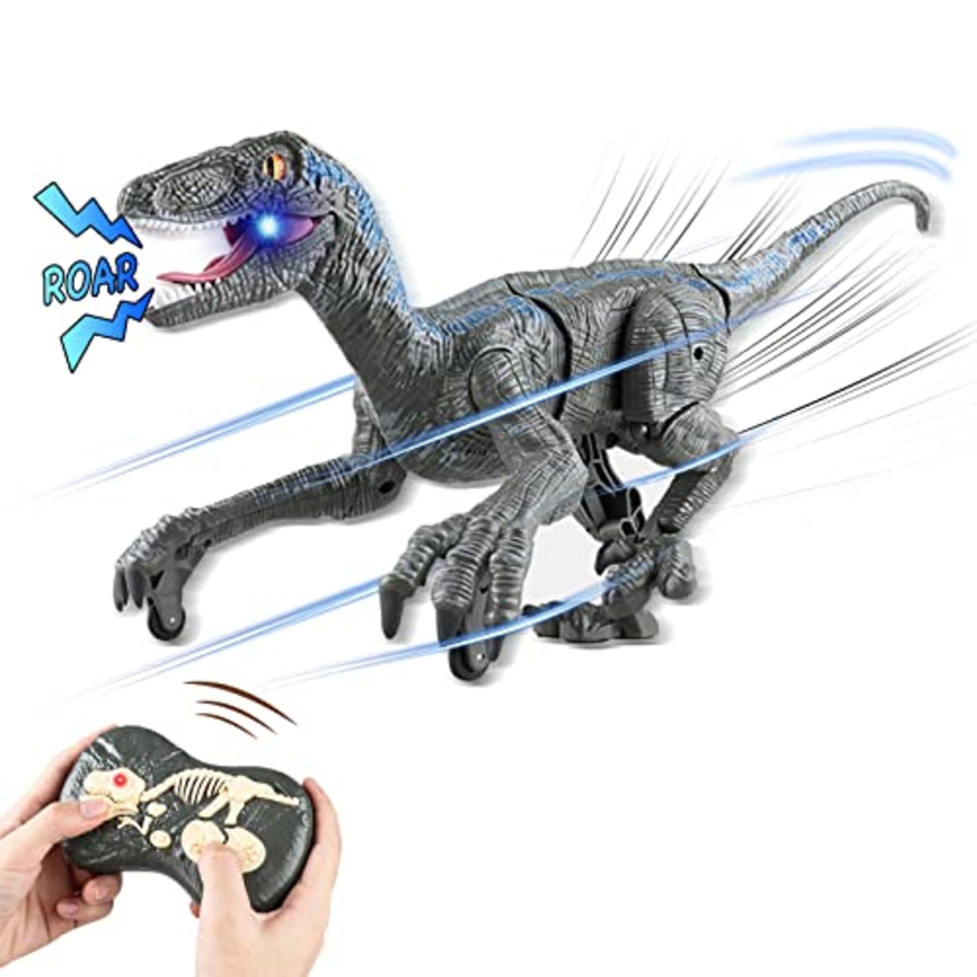 RRP £46.16 Remote Control Dinosaurs Toys for Boys Girls 2.4Ghz