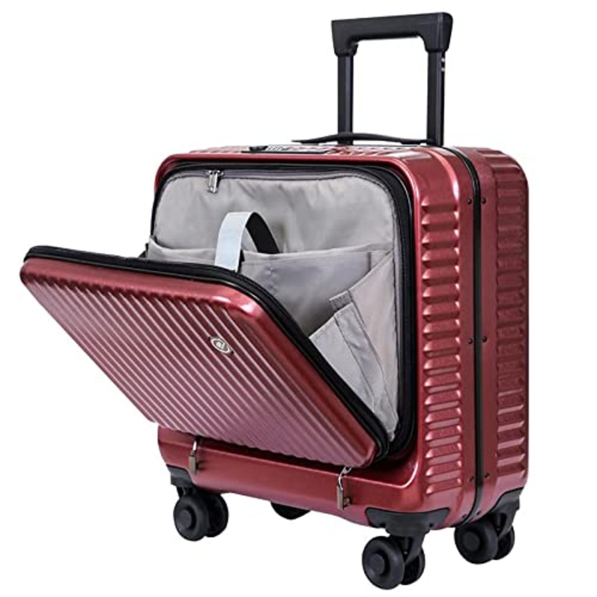 RRP £100.49 S Unite Star 18 Inch Carry On Luggage with Front Laptop Pocket